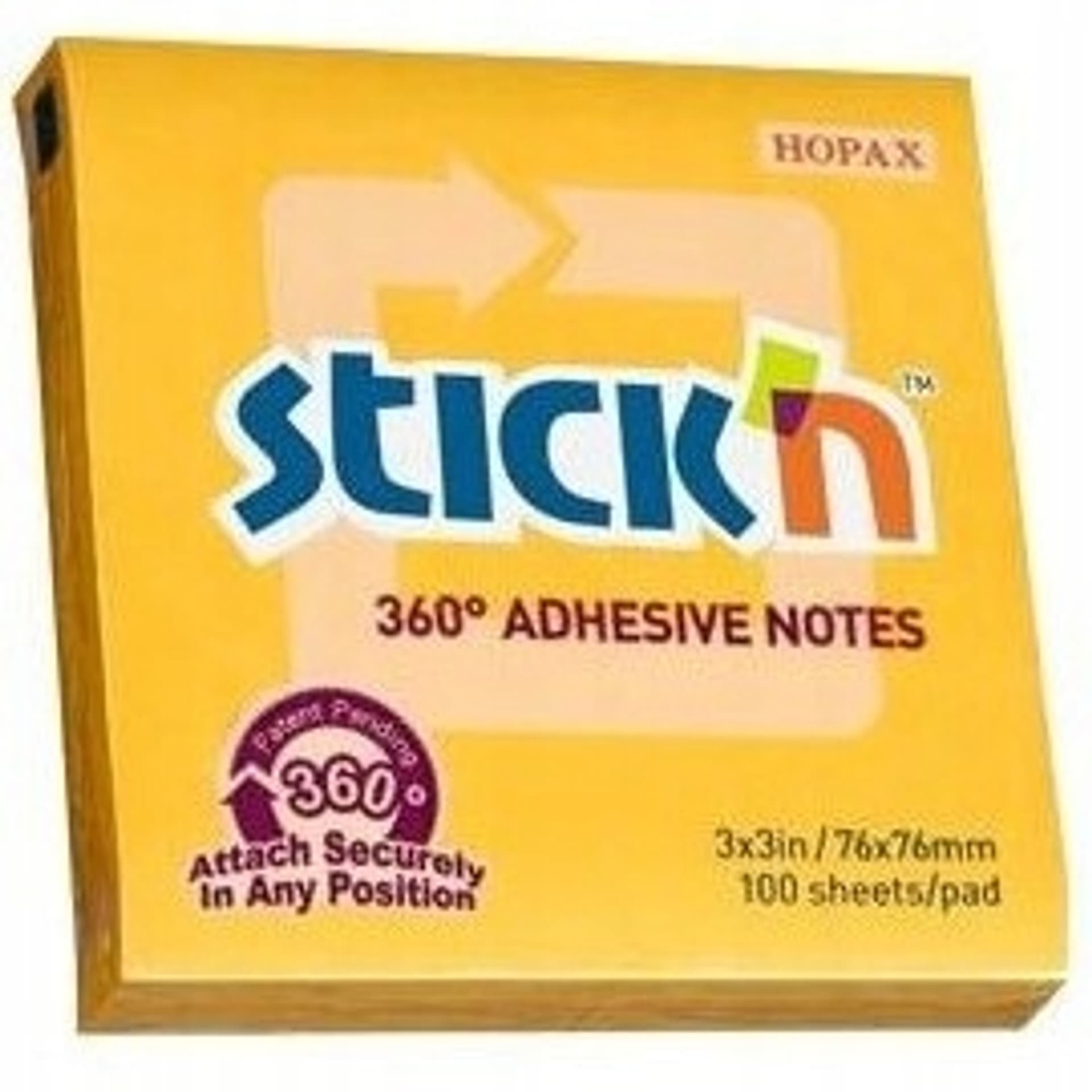

Bloczek STICK`N 76x76mm 360stopni ciemnożółty 21551