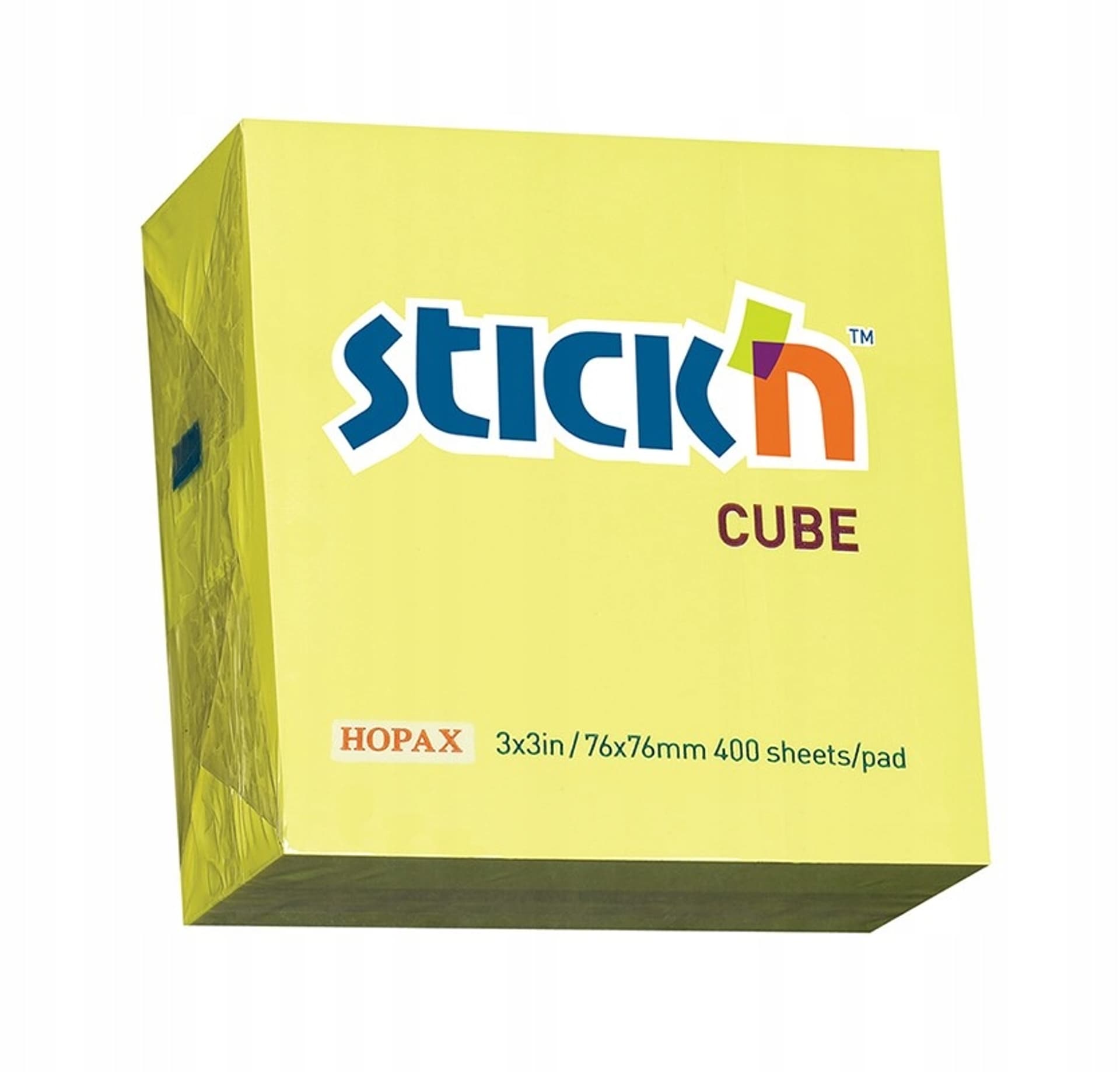 

Bloczek STICK"N 76x76mm 400k żółty neonowy 21010