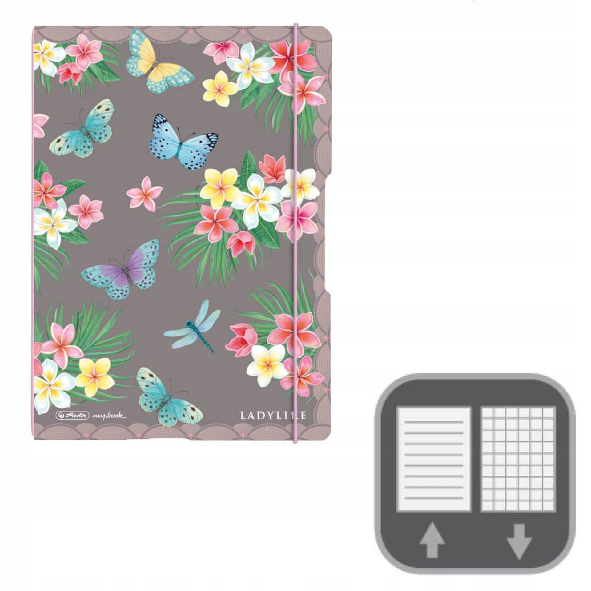 

Notatnik Flex A4 kratka Ladylike Butterflies 50044337 HERLITZ