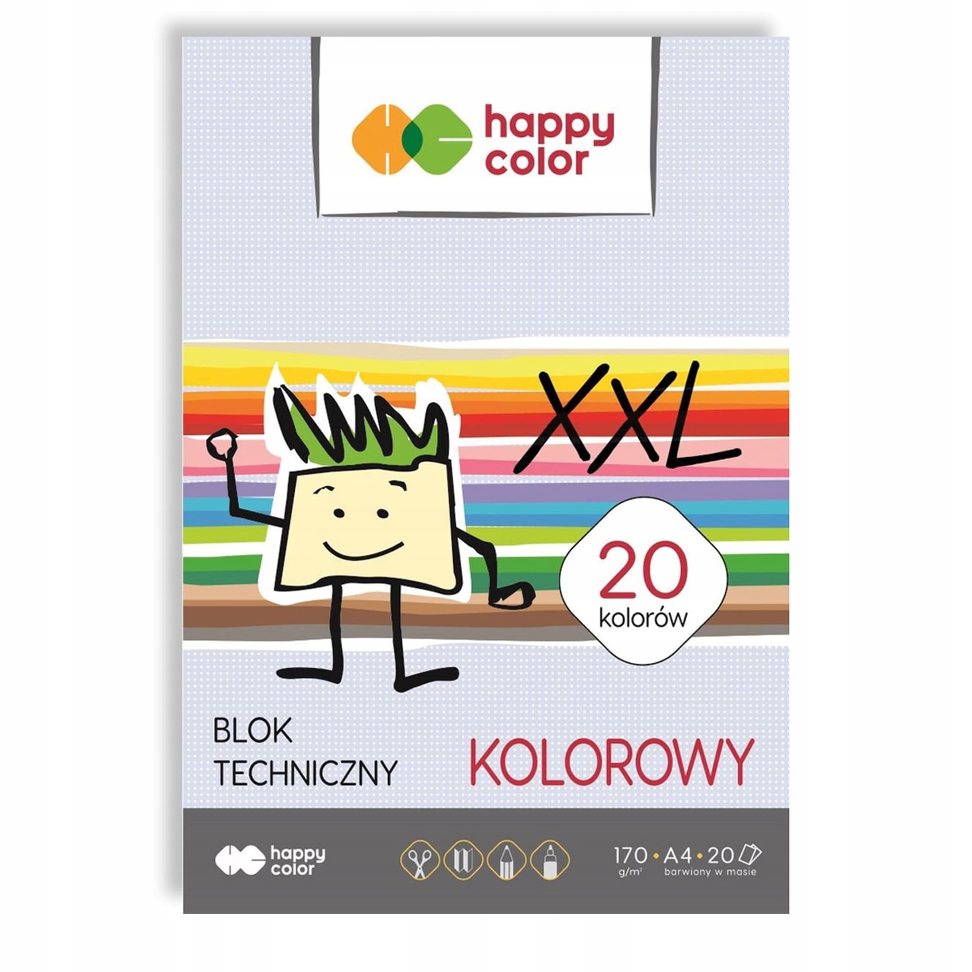 

Blok techniczny kolor A4 20k 170g HA 3717 2030-09 HAPPY COLOR