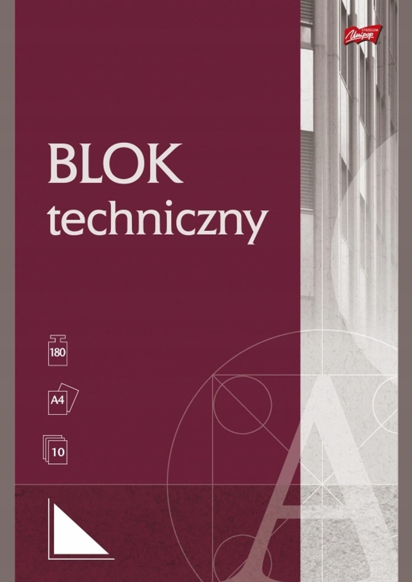 

Blok techniczny A4 10k biały UNIPAP