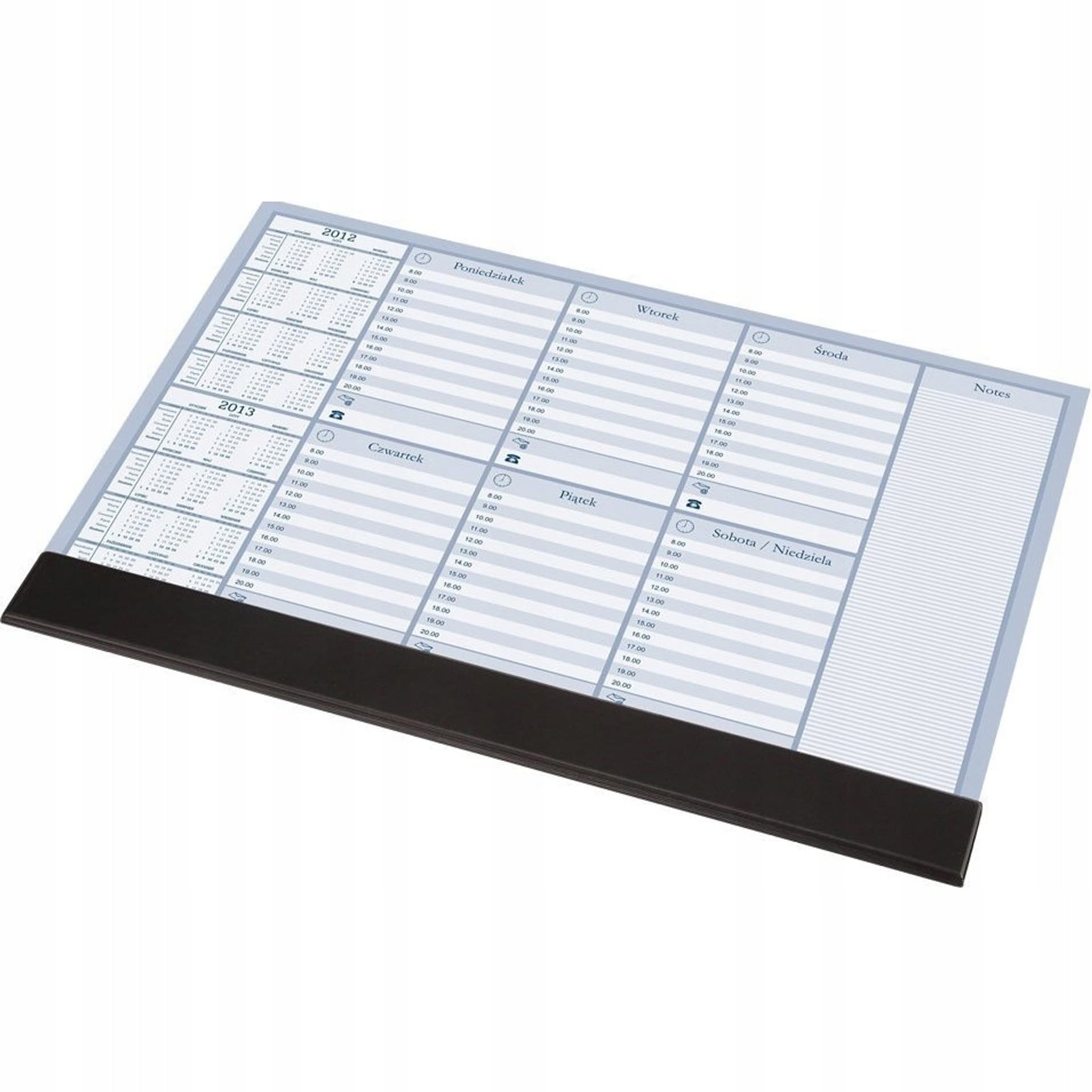 

BIUWAR z listwą plan tygodnia 470x330mm 0318-0005-99 PANTA PLAST