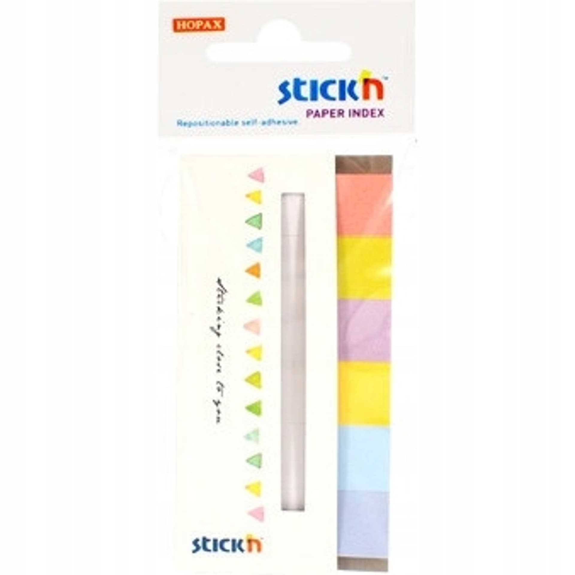 

Zakładki papierowe 45x15mm 6 kolorów CANDY 180 kartek 21599 STICK'N
