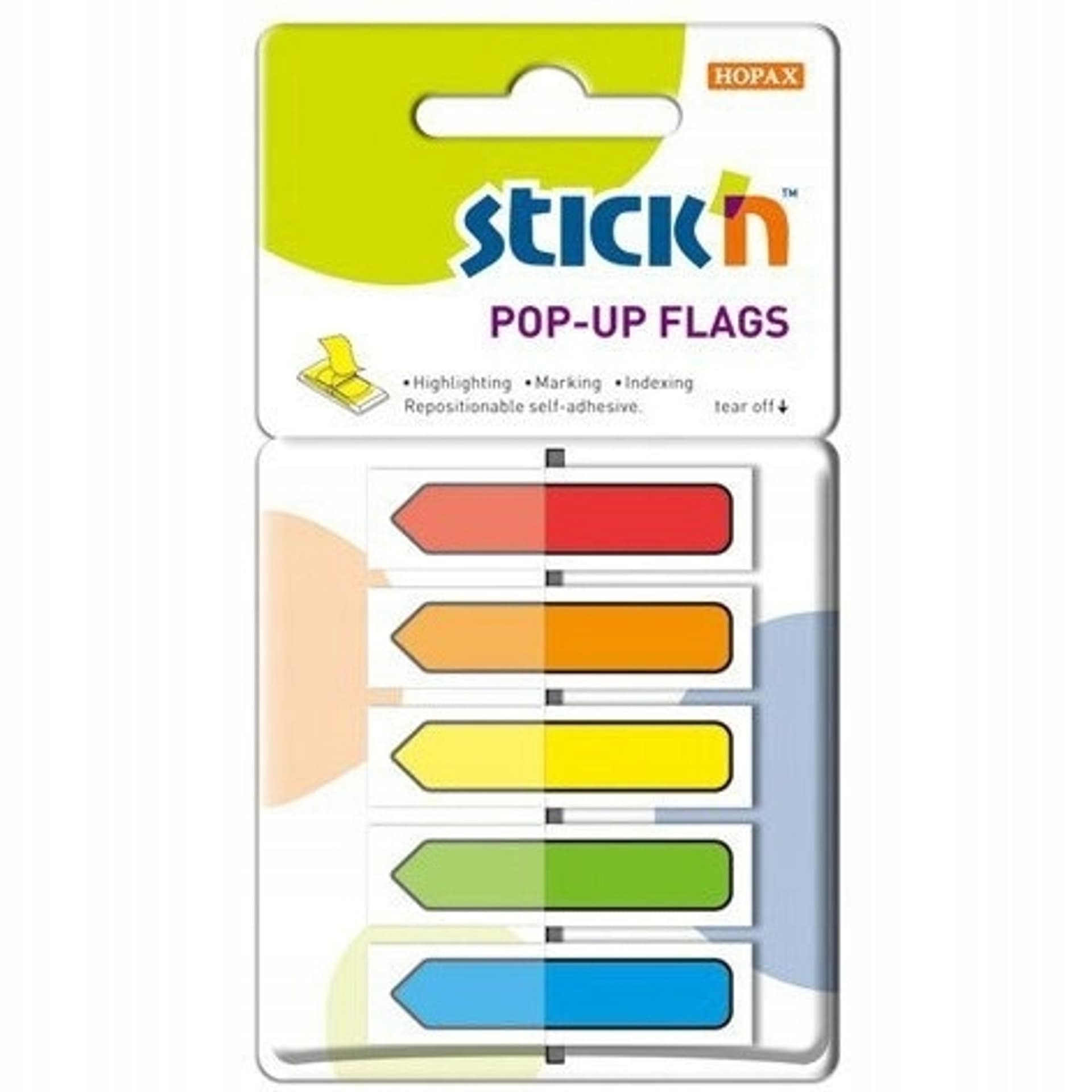 

Zakładki indeksujące w podajniku strzałka (150sztuk) 26003 STICK'N