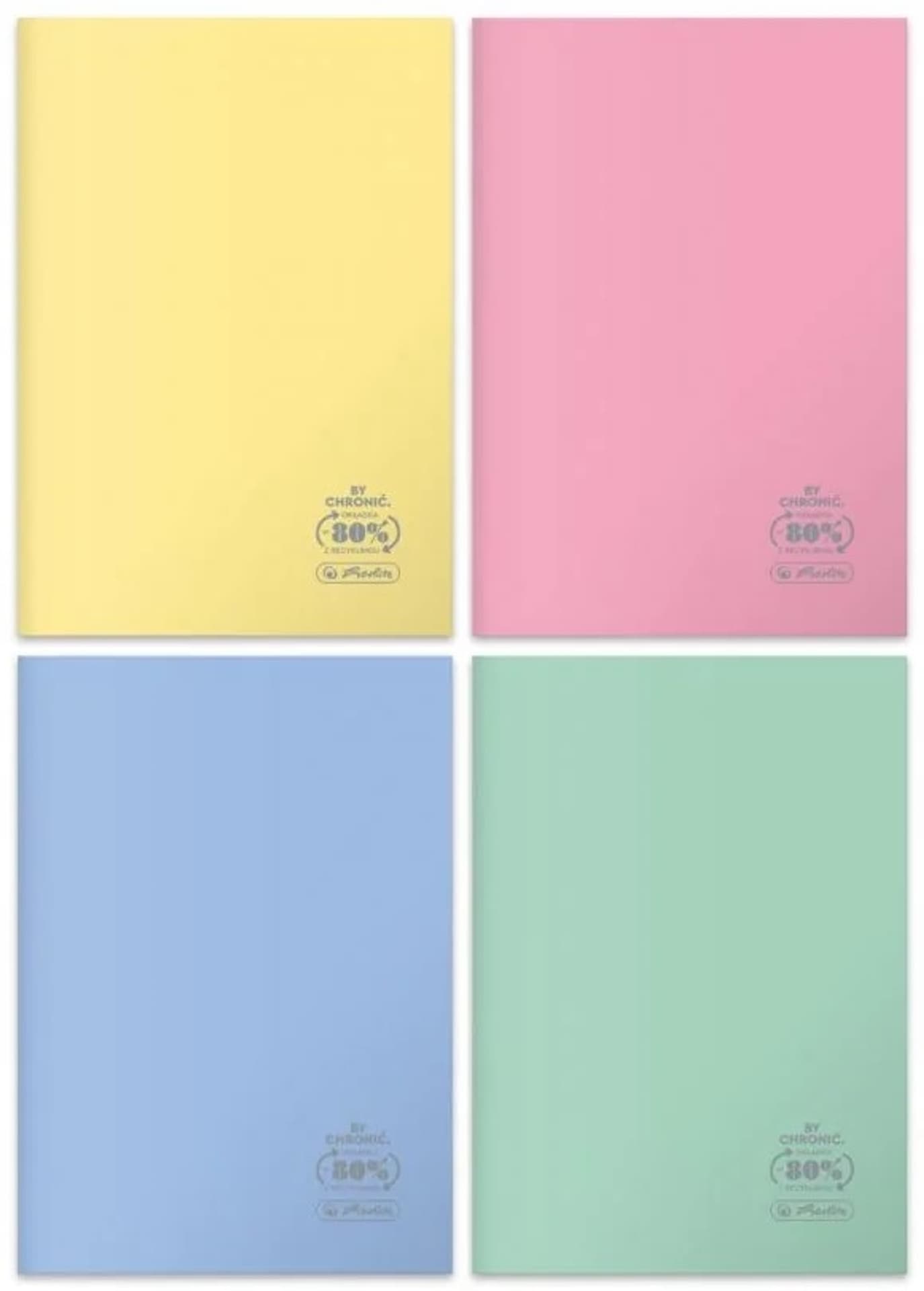 

Zeszyt A4 60k kratka ECO PP PASTEL COLORS 9552753 HERLITZ