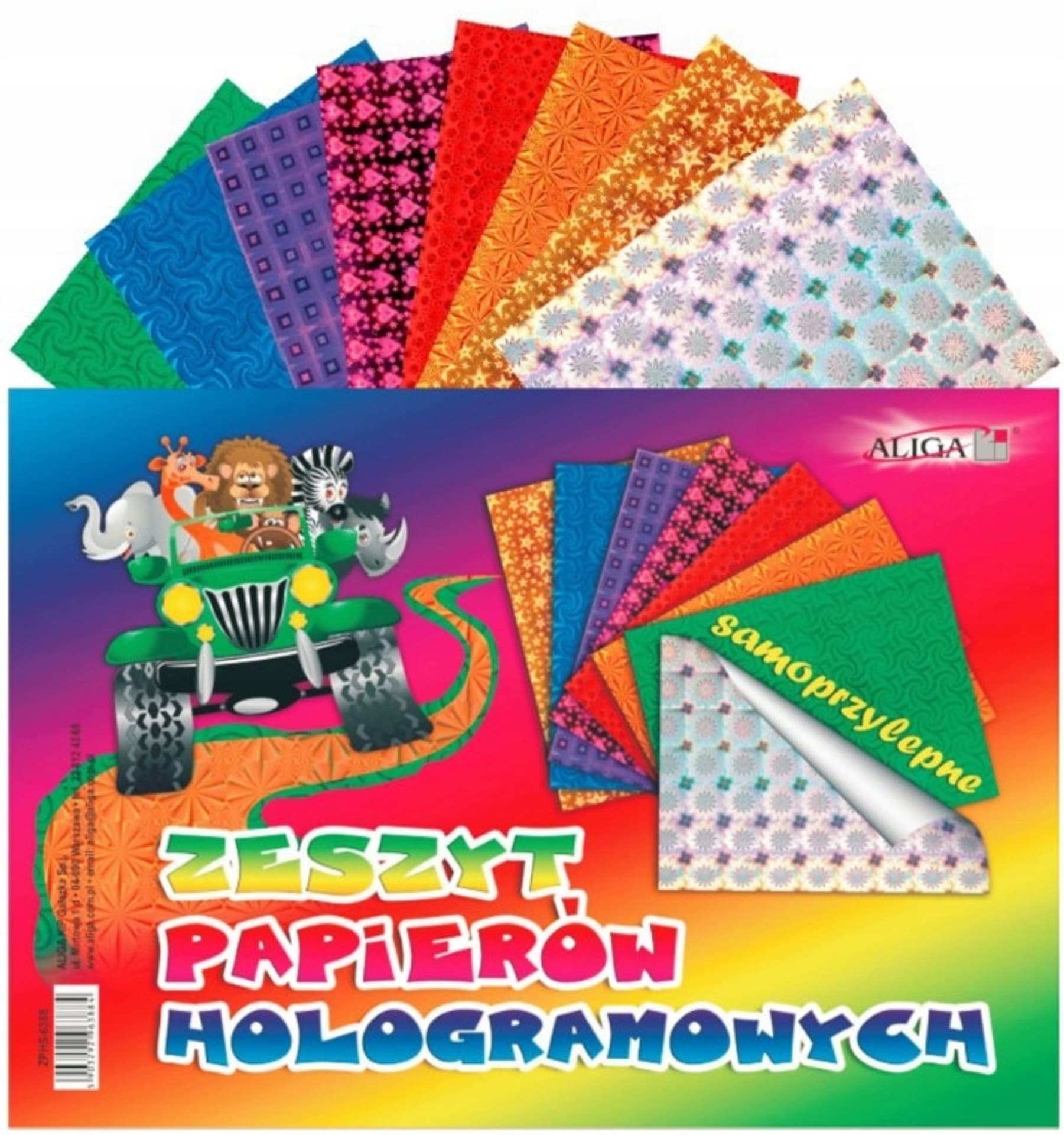 

Zeszyt papierów holograficznych samoprzylepny B5 ZPHS-6388 ALIGA