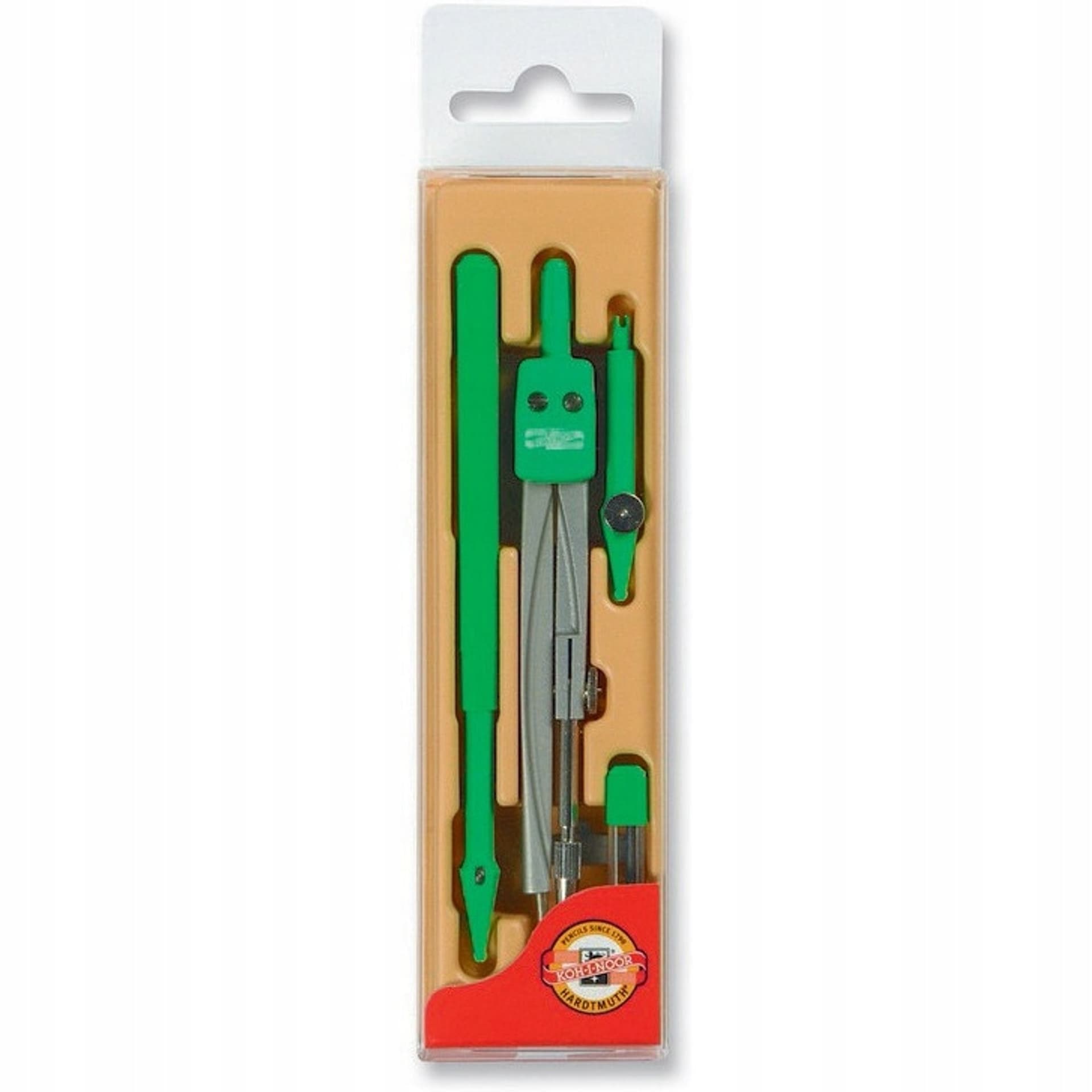 

Cyrkiel + grafion + końcówka + grafit plastikowe etui 04904 KOH-I-NOOR