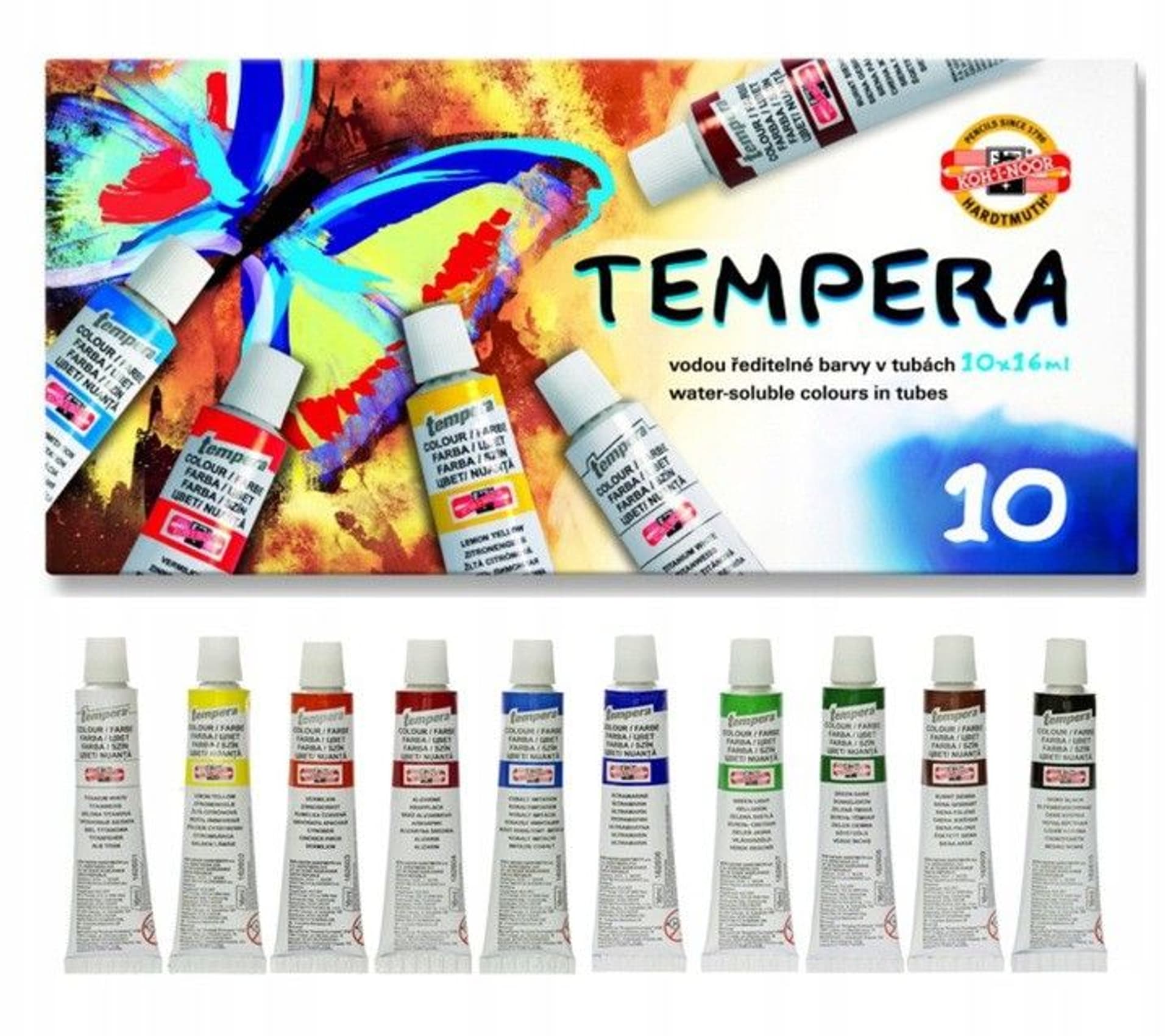 

Farby TEMPERY 16ml. 10 kolorów 162548 KOH-I-NOOR