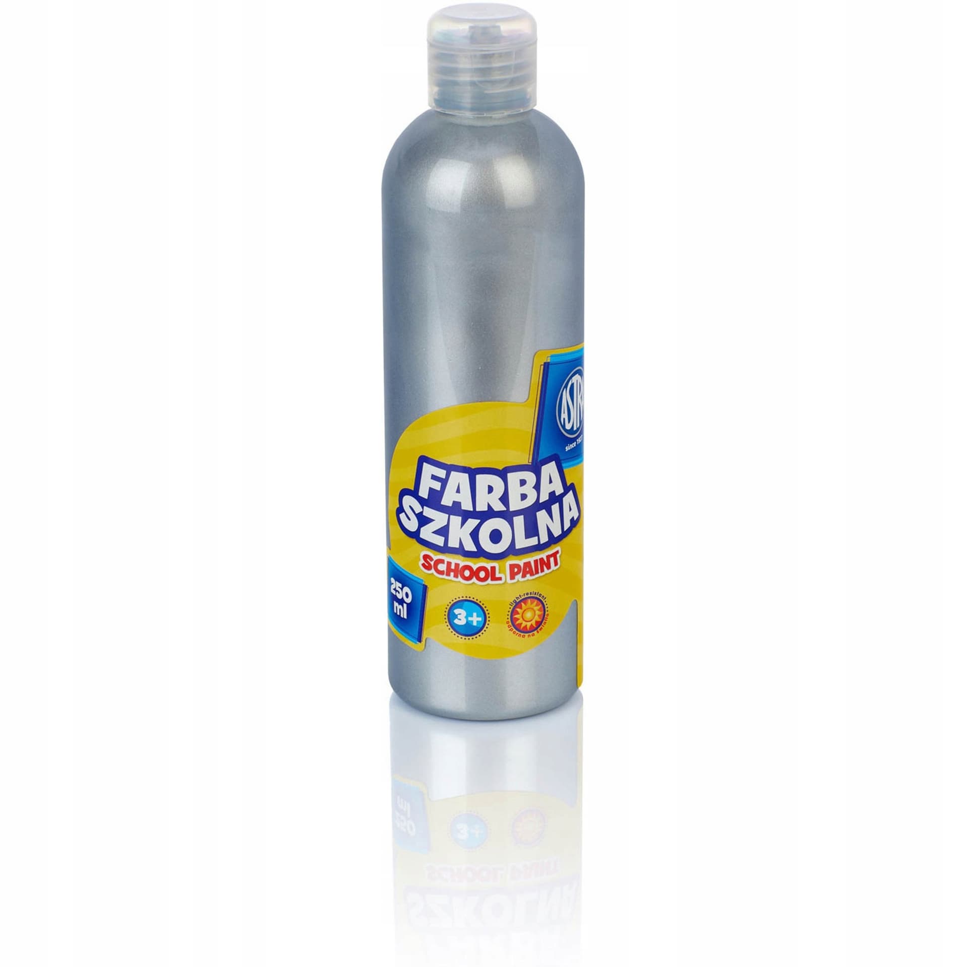 

Farba szkolna ASTRA 250ml metaliczna srebrna 301217034 ASTRA