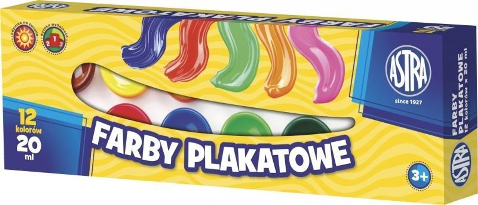 

Farby plakatowe 12kol. 20ml 83114901 ASTRA