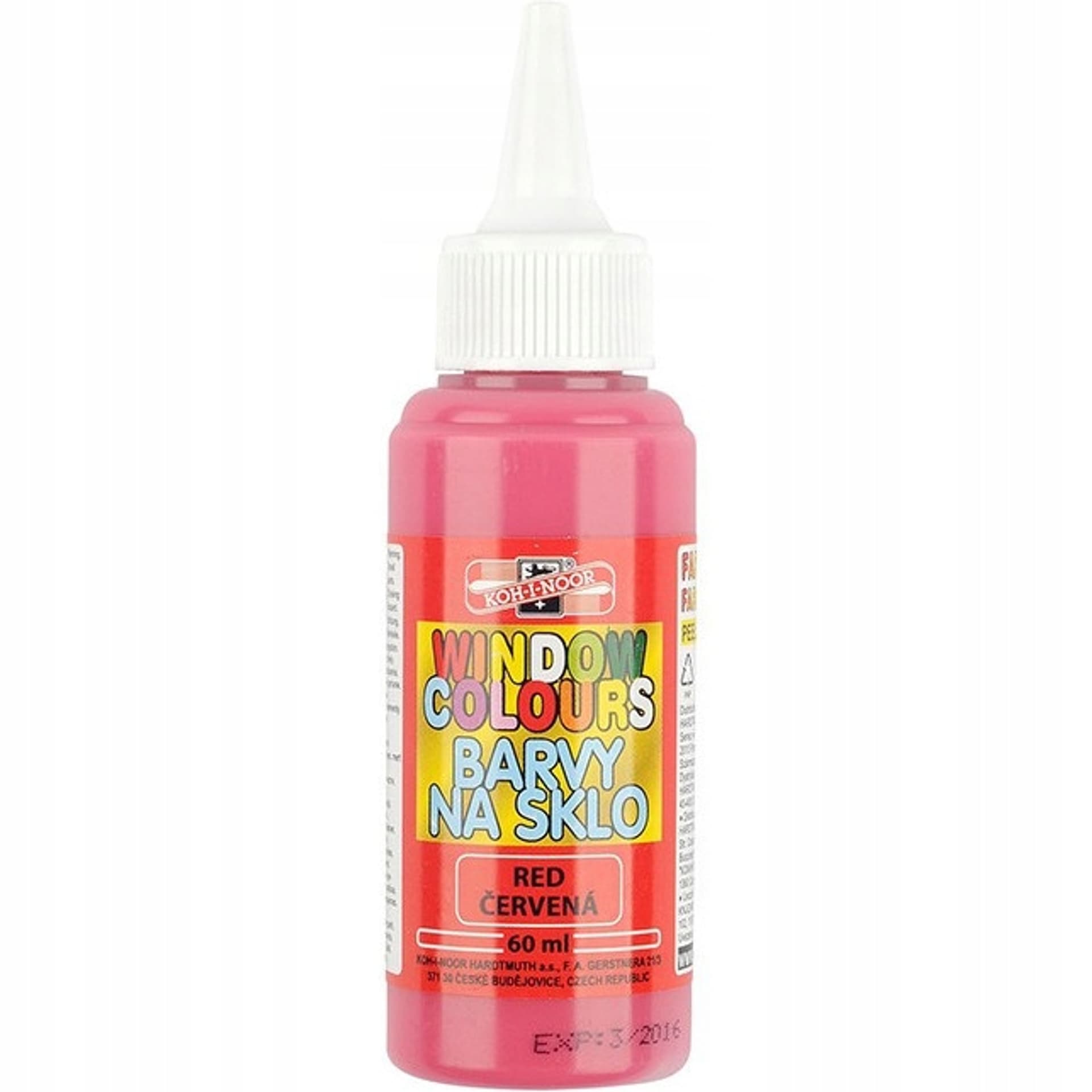 

Farba witrażowa 60ml czerwona 9742004 KOH-I-NOOR