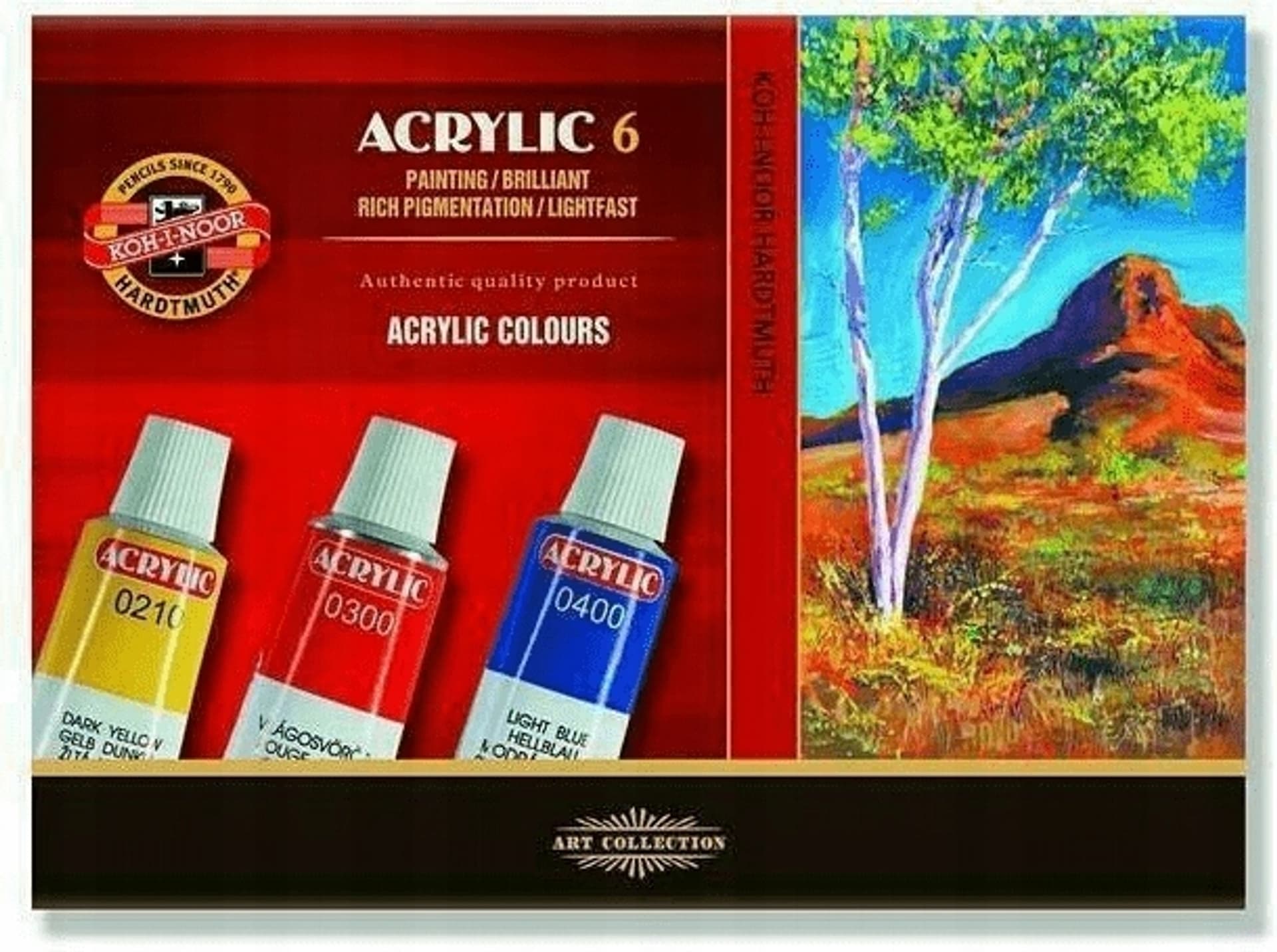 

Farby akrylowe 6kolorów 14ml. 162701 KOH-I-NOOR