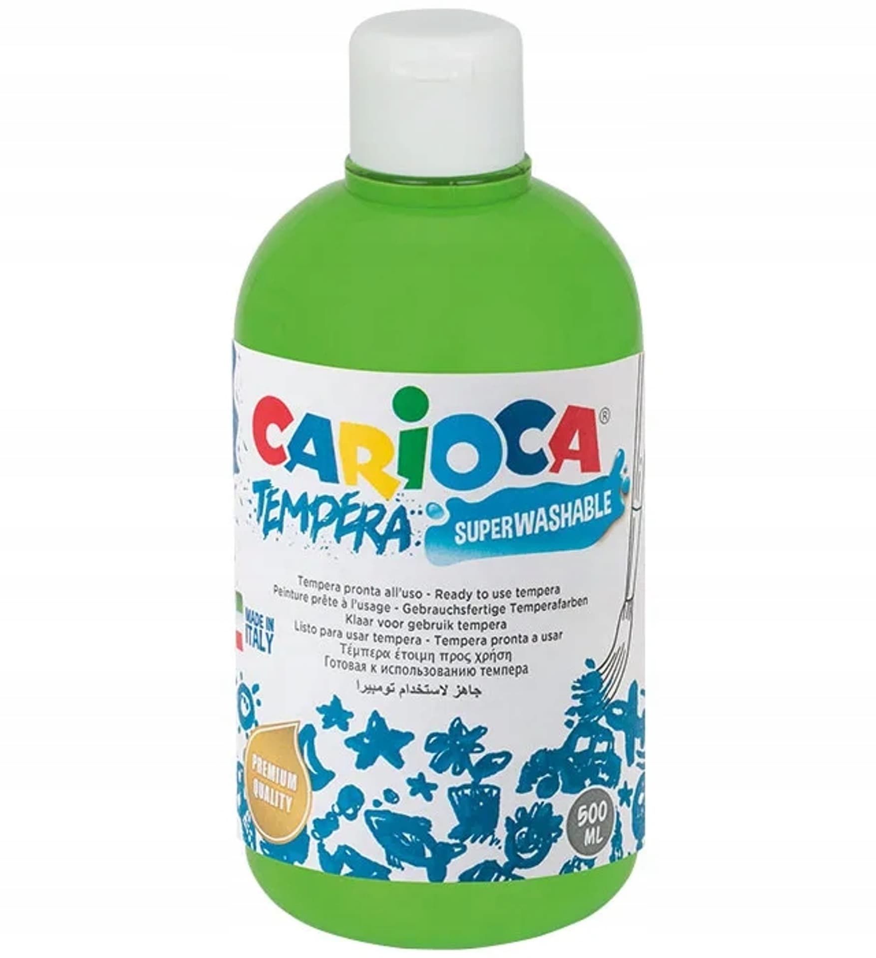 

Farba TEMPERA jasnozielona CARIOCA 500ml 170-2364