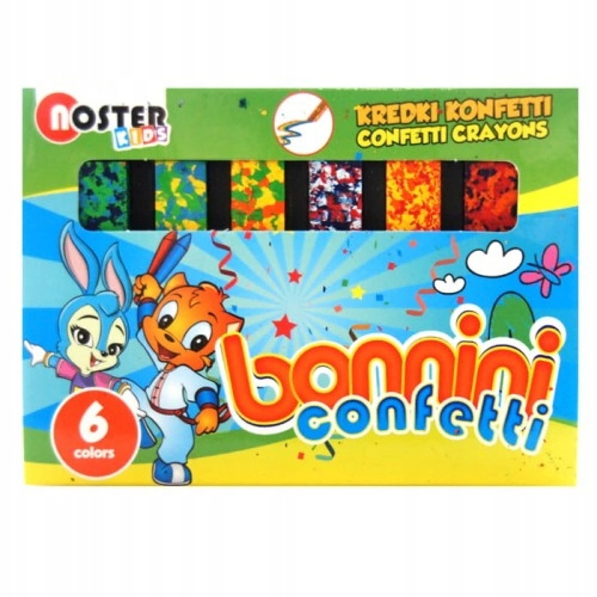 

Kredki konfetti 6 kolorów 8992