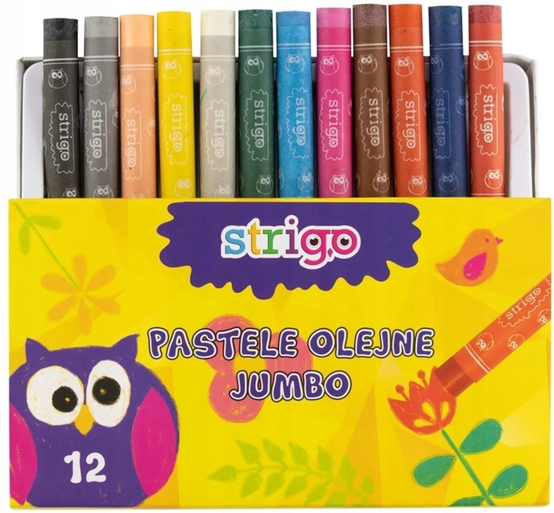 

Pastele olejne JUMBO 12 kolorów STRIGO SSC029