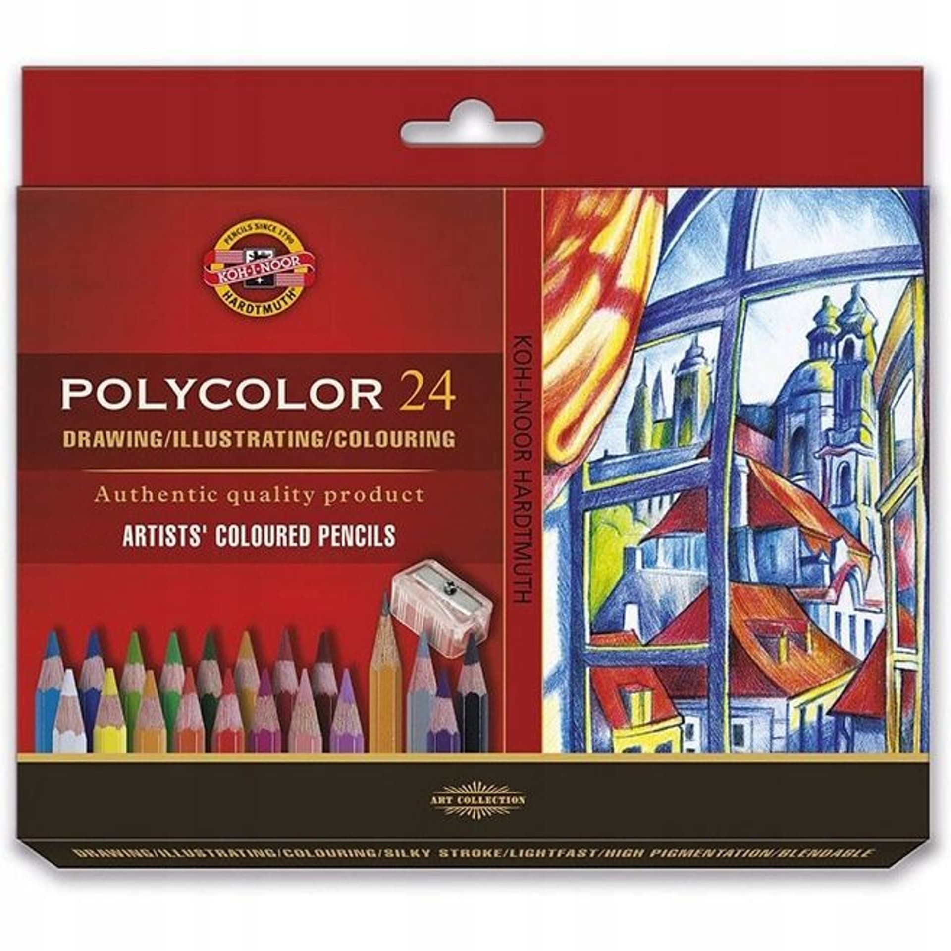 

Kredki POLYCOLOR 24 kol. 3834 KOH-I-NOOR