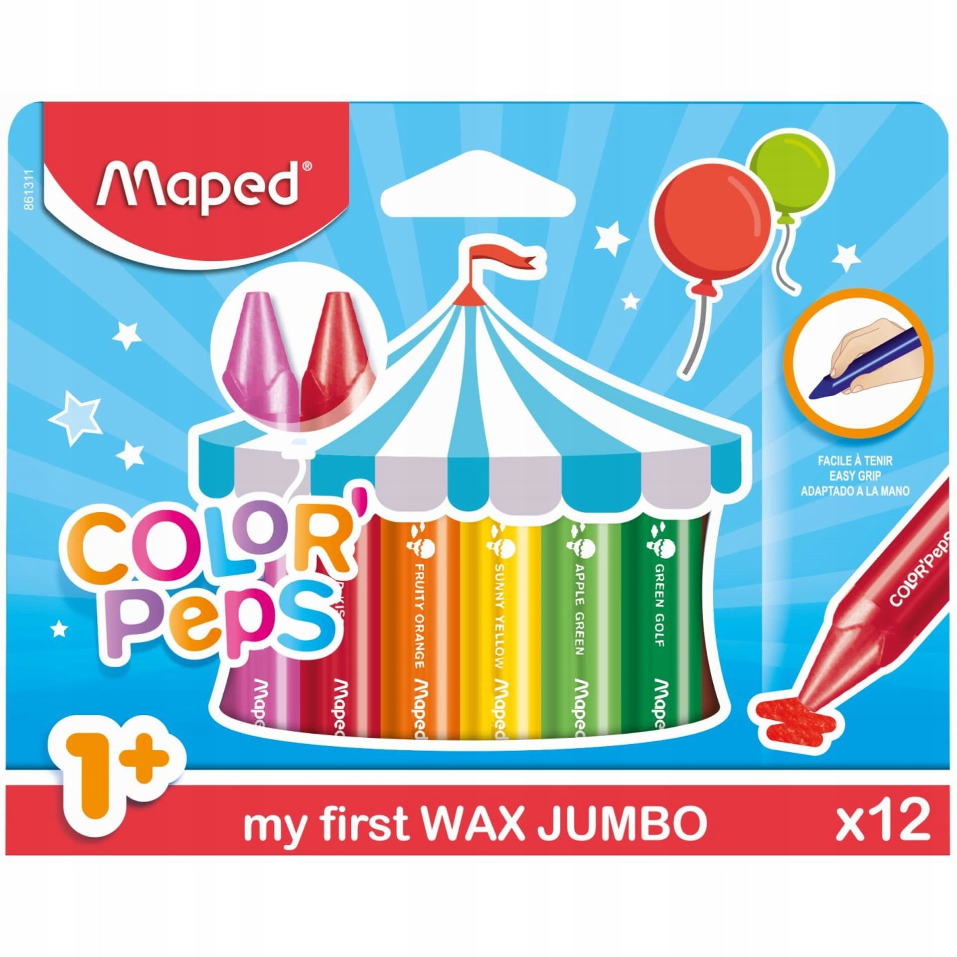 

Kredki COLORPEPS świecowe JUMBO 12 kolorów 861311 MAPED