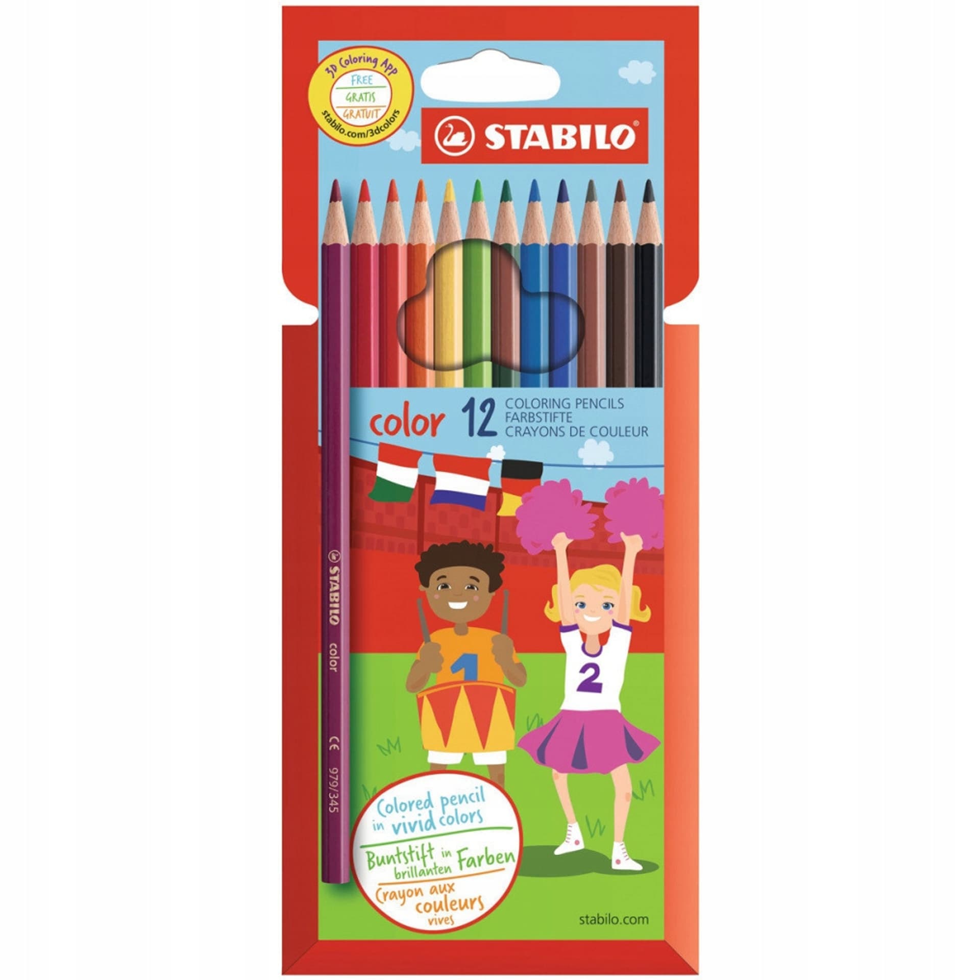 

Kredki COLOR kpl 12 szt. pud. z zawieszką 1912/77-11 STABILO