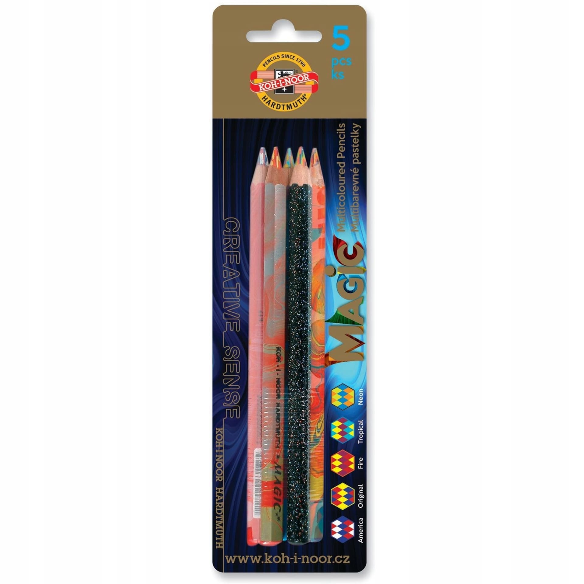 

Kredka MAGIC GRUBA mix (5) blister 3406 KOH-I-NOOR, 5) blister 3406 koh-i-noo