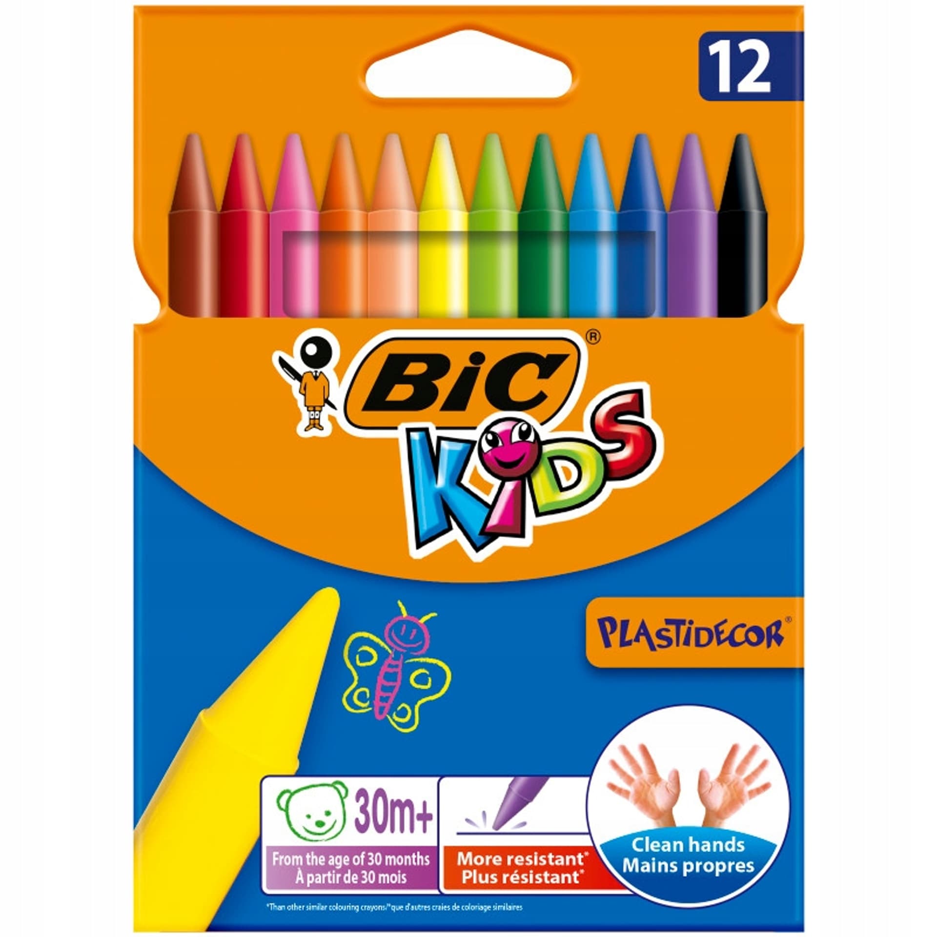 

Kredki świecowe 12kol. Plastidecor 945764 BIC