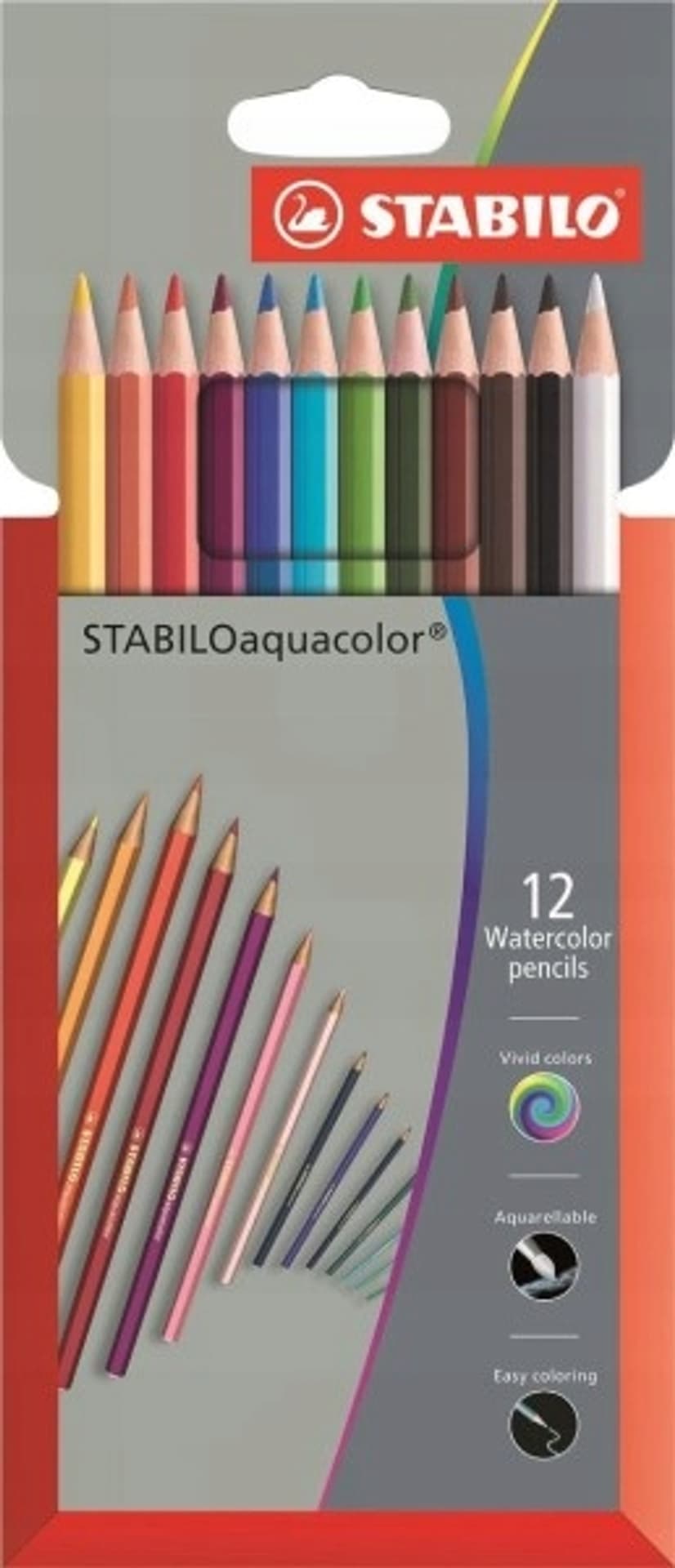 

Kredki AQUACOL tektur.12 kol.. 1612-3