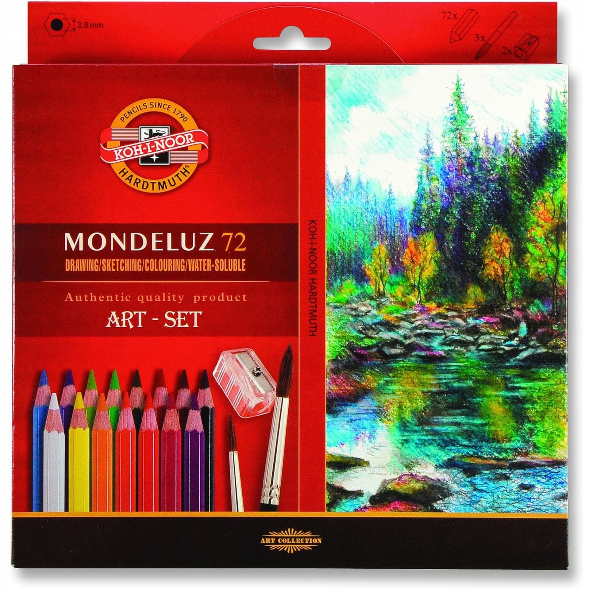 

Kredki MONDELUZ 72 kol. pudełko karton 3714 KOH-I-NOOR