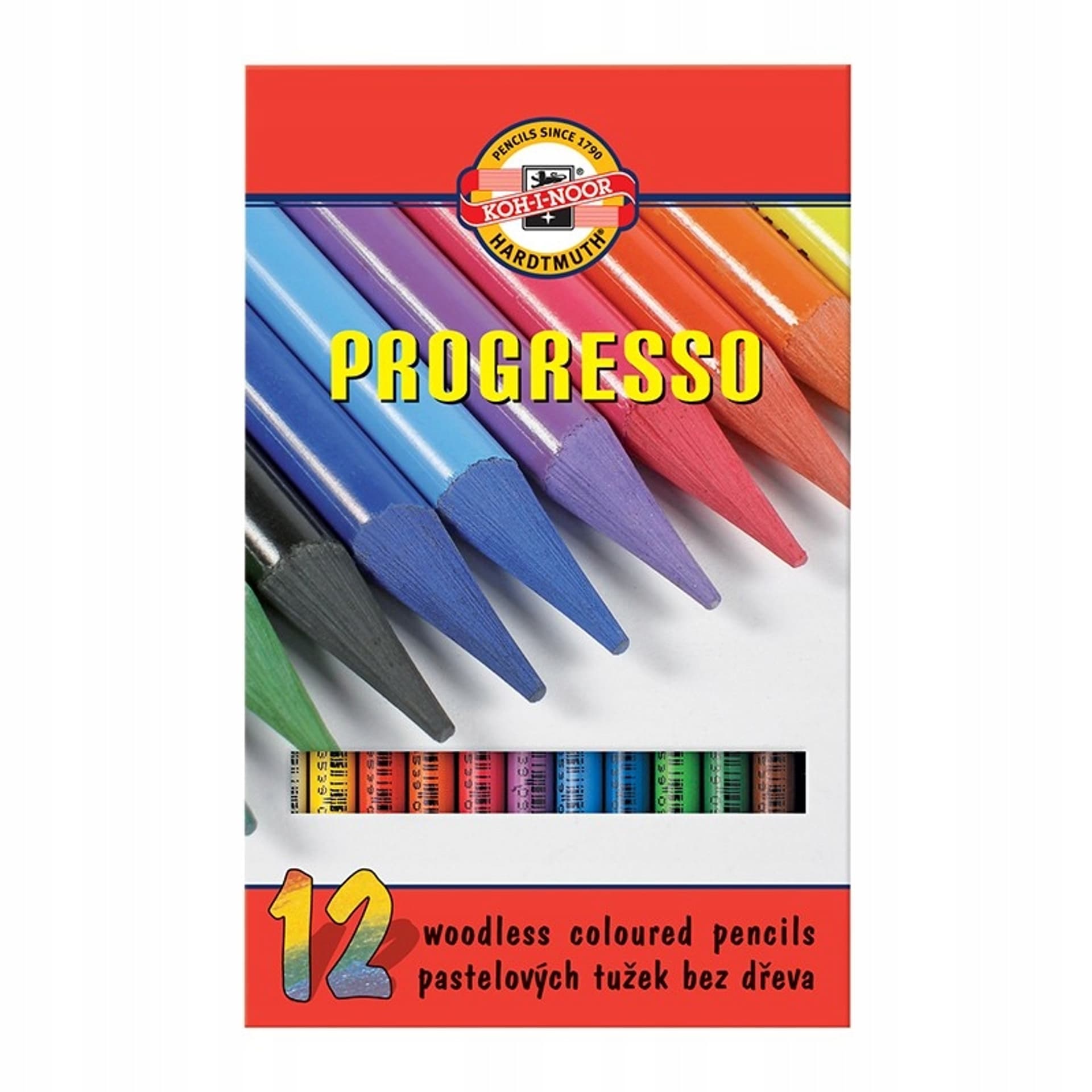 

Kredki PROGRESSO 12 kolorów 8756 KOH-I-NOOR