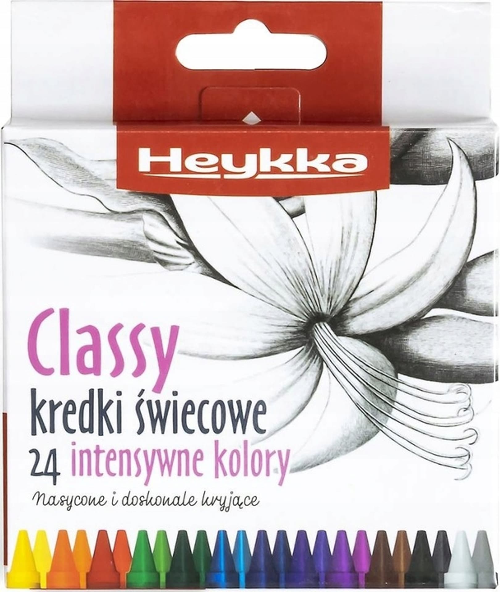 

Kredki świecowe Classy 24szt. HEYKKA (610102)