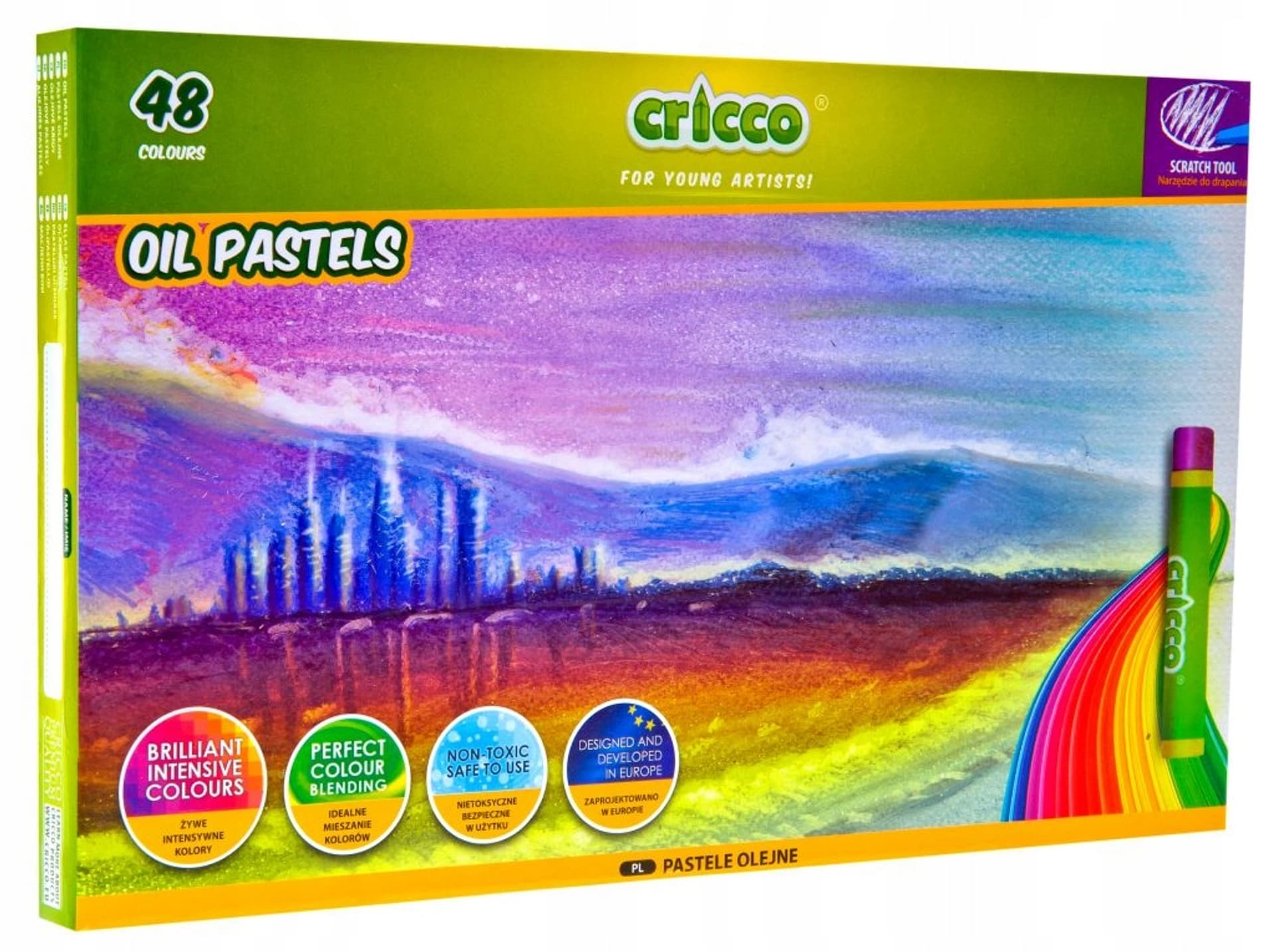 

Kredki pastele olejne CRICCO 48kol CR481K48