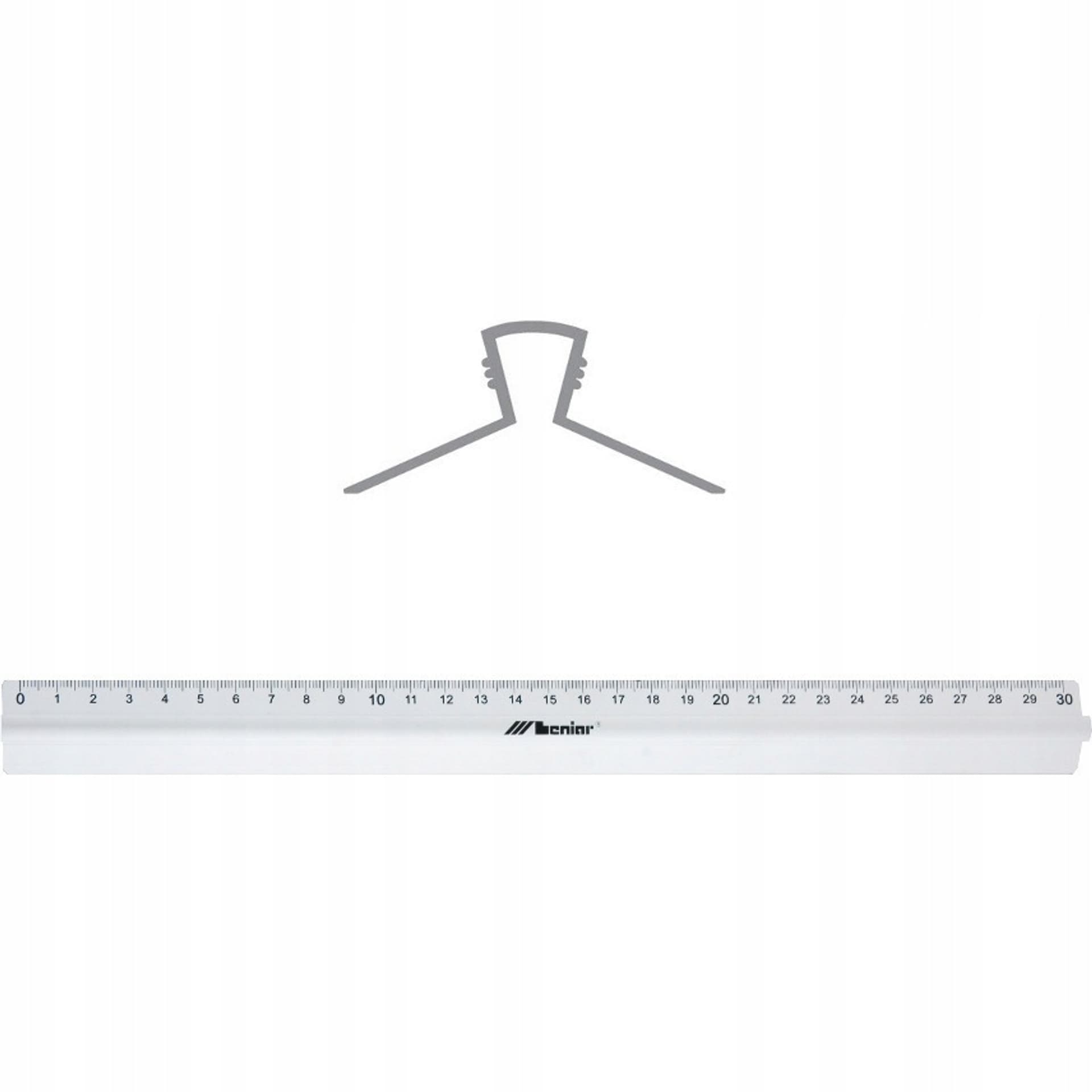 

Linijka aluminiowe 30cm z uchwytem 30317 LENIAR