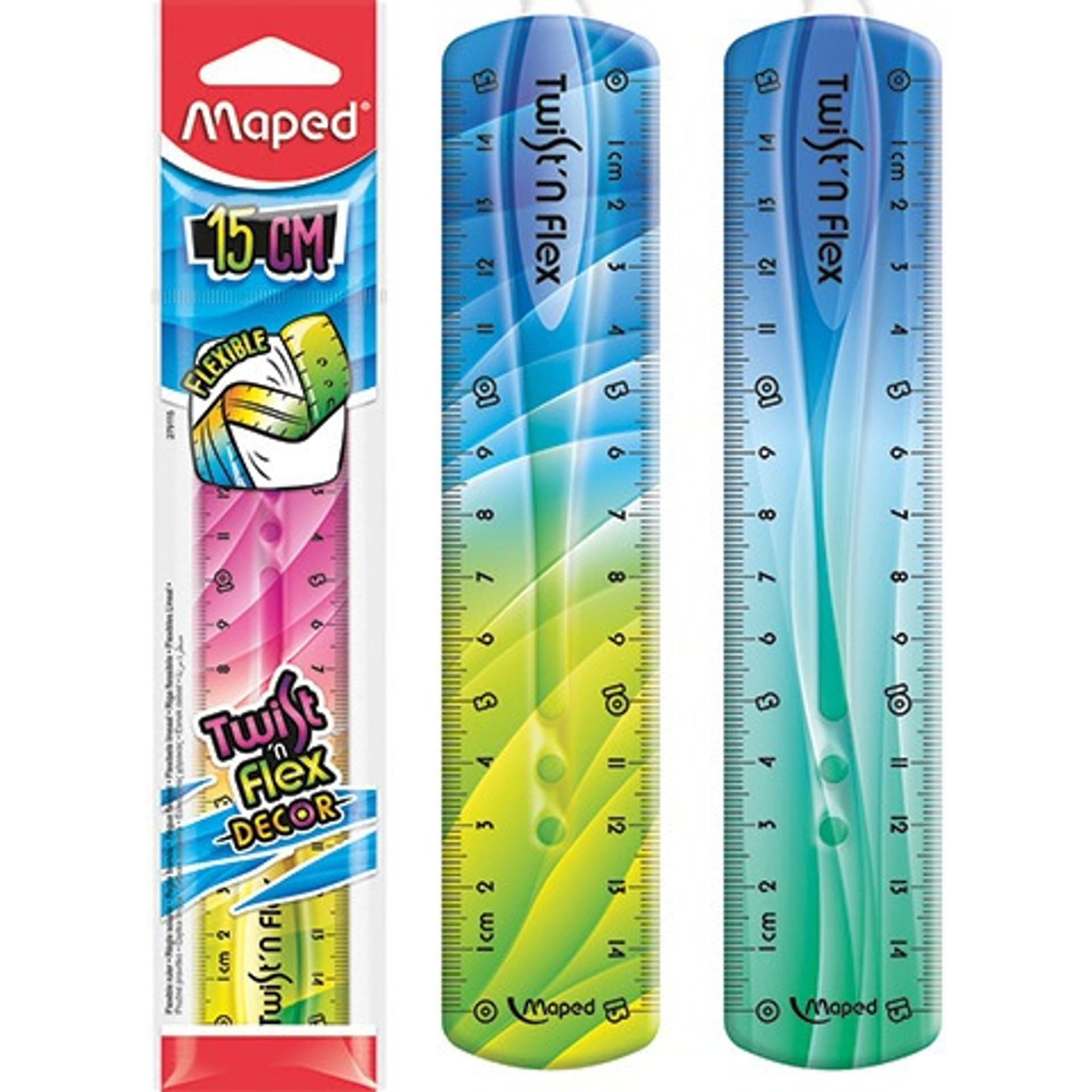 

Linijka TWISTN FLEX DECOR niełamliwa 15 cm torebka 279115 MAPED
