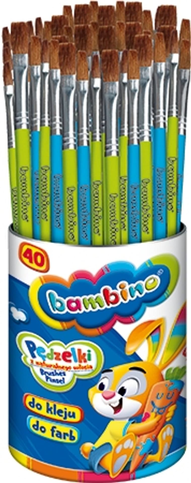 

Pędzelki do farb i kleju BAMBINO 40 szt. - ku *2854 ST.MAJEWSKI