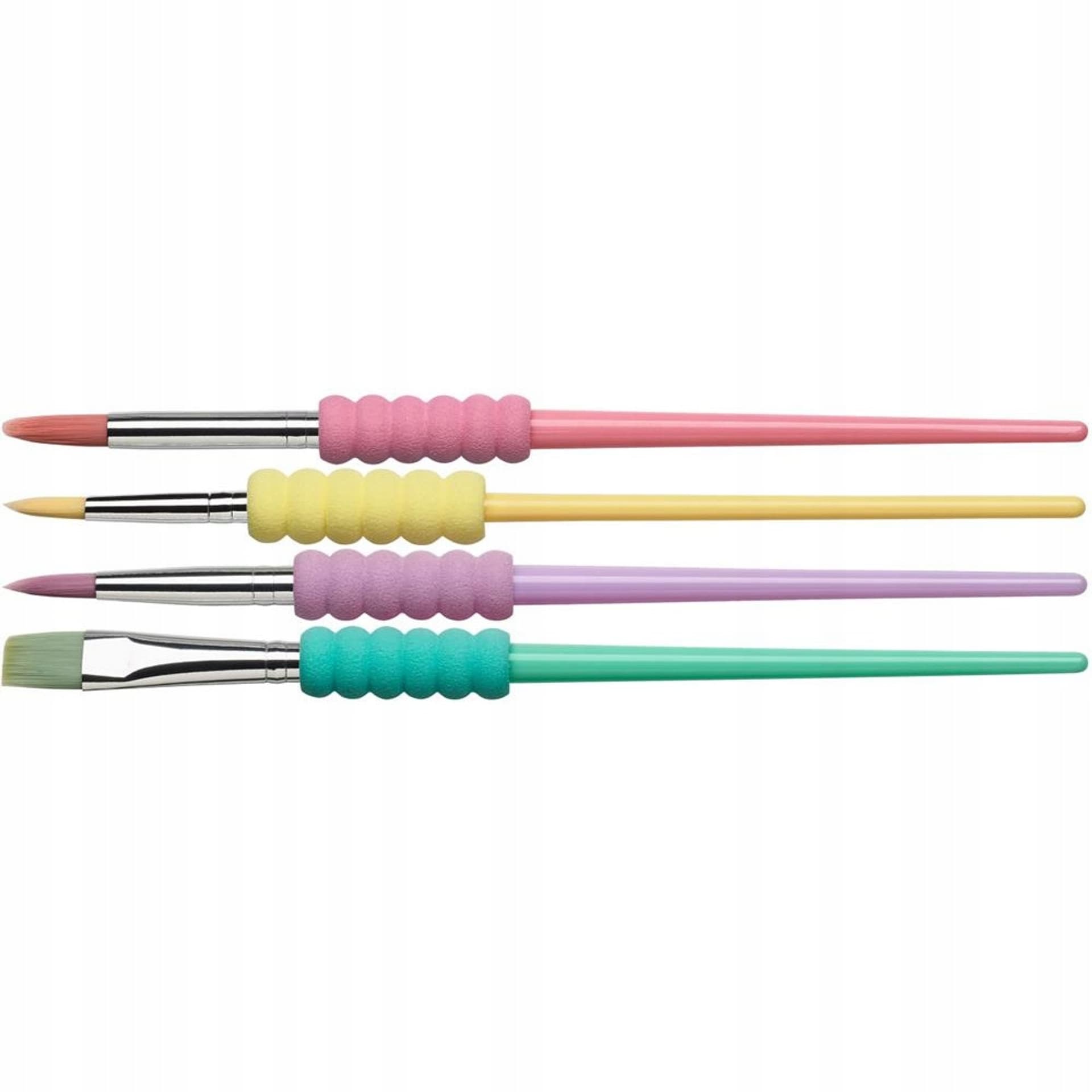 

Pędzle szkolne z miękkim uchwytem 4szt. kolory pastelowe 481620 Faber-Castell