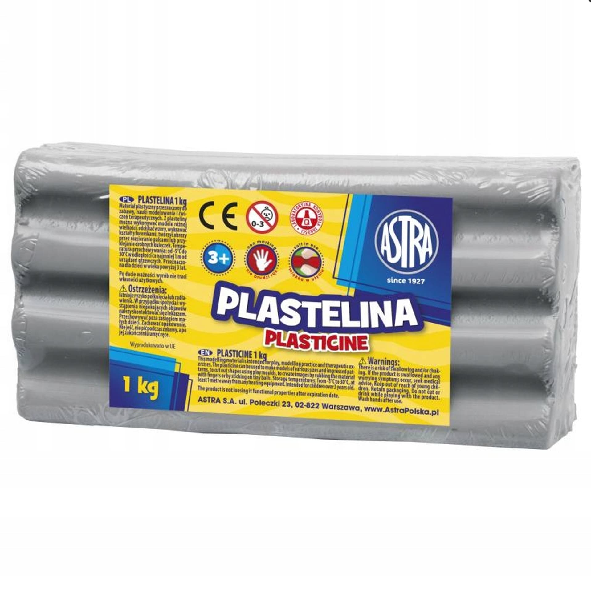 

Plastelina Astra 1 kg popielata 303111023 ASTRA
