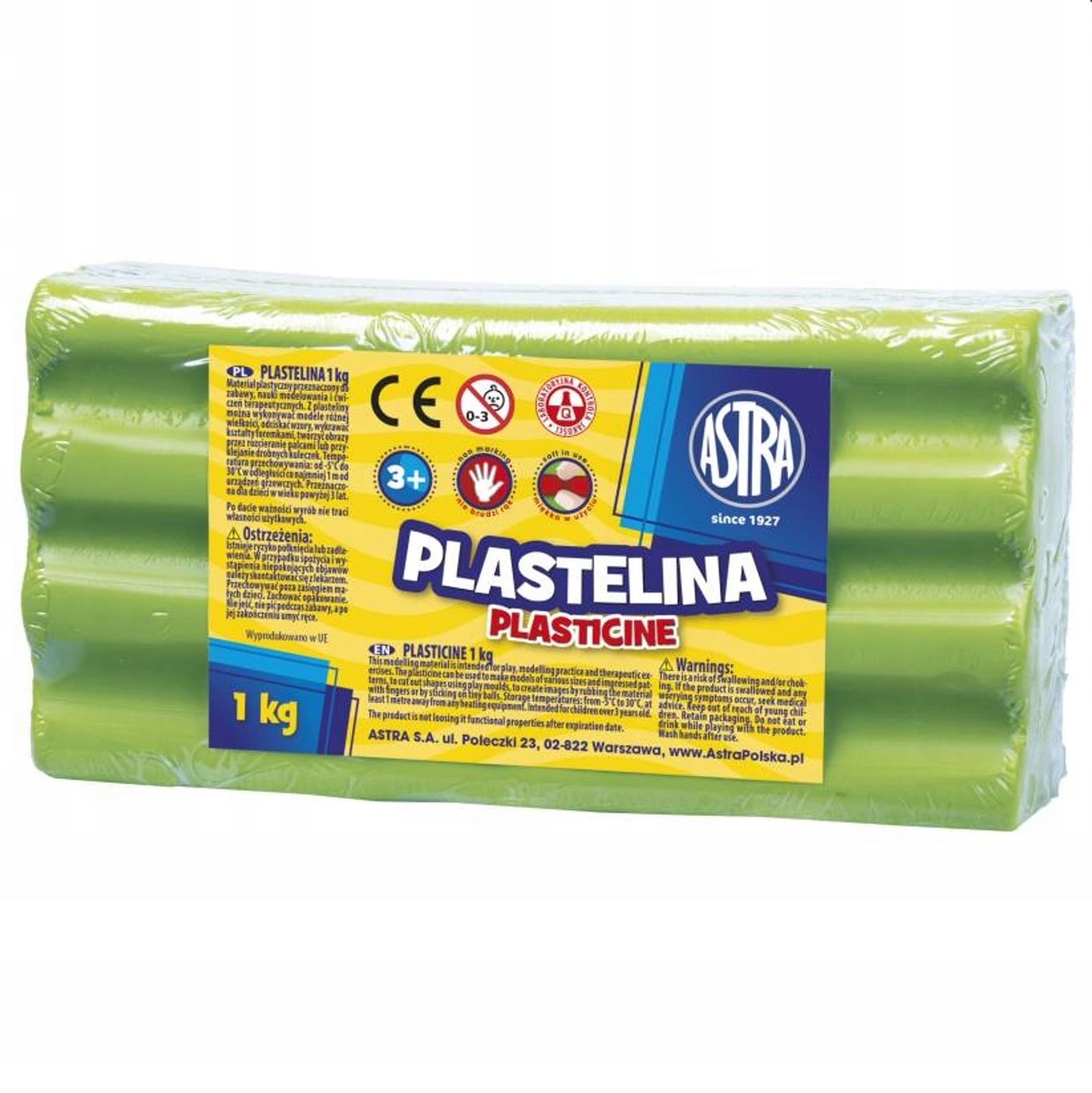 

Plastelina 1kg seledynowa 303111017 ASTRA