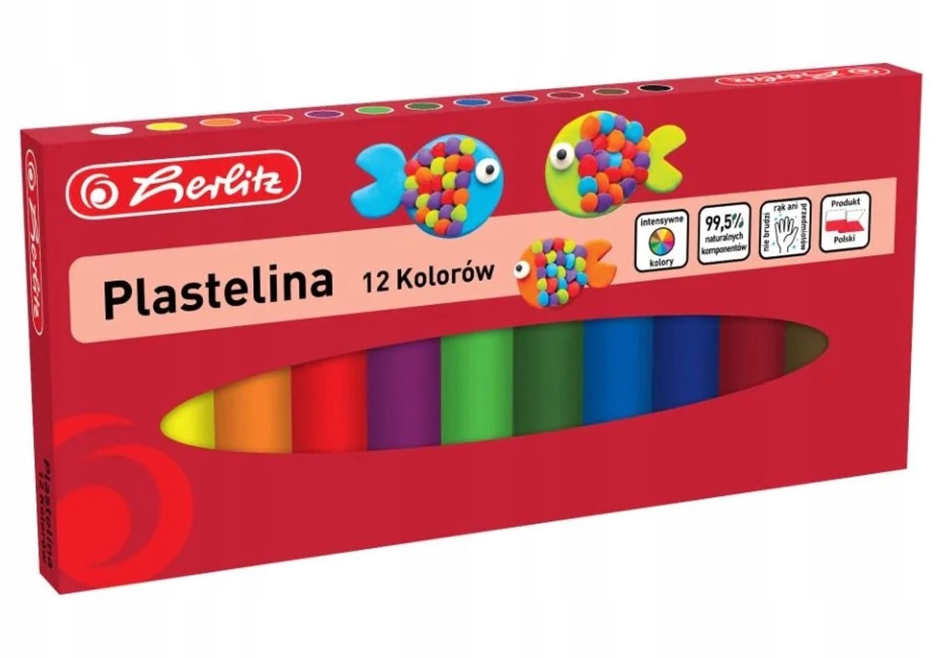 

Plastelina 12 kolorów 9588559 HERLITZ