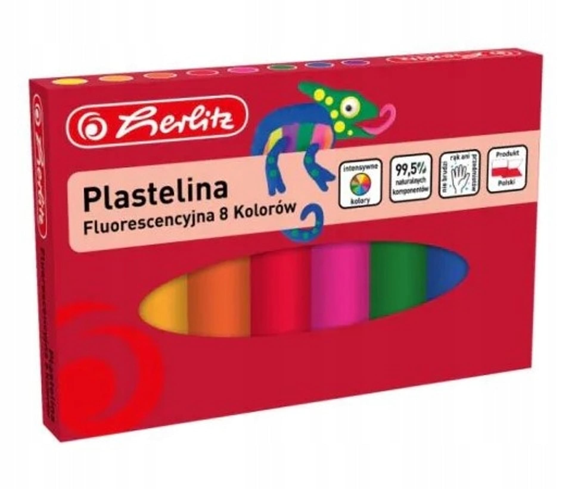 

Plastelina 8 kolorów fluorescencyjna 9588997 HERLITZ