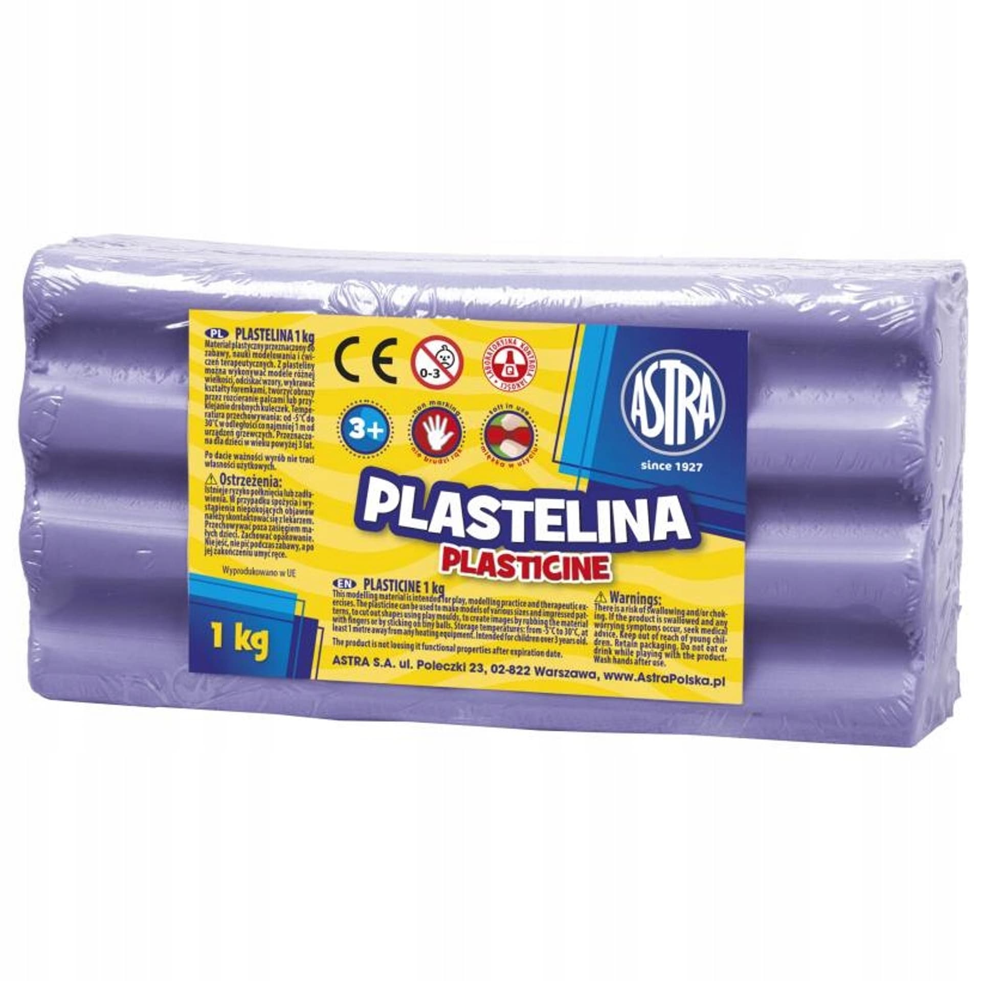 

Plastelina Astra 1 kg jasno fioletowa 303111011