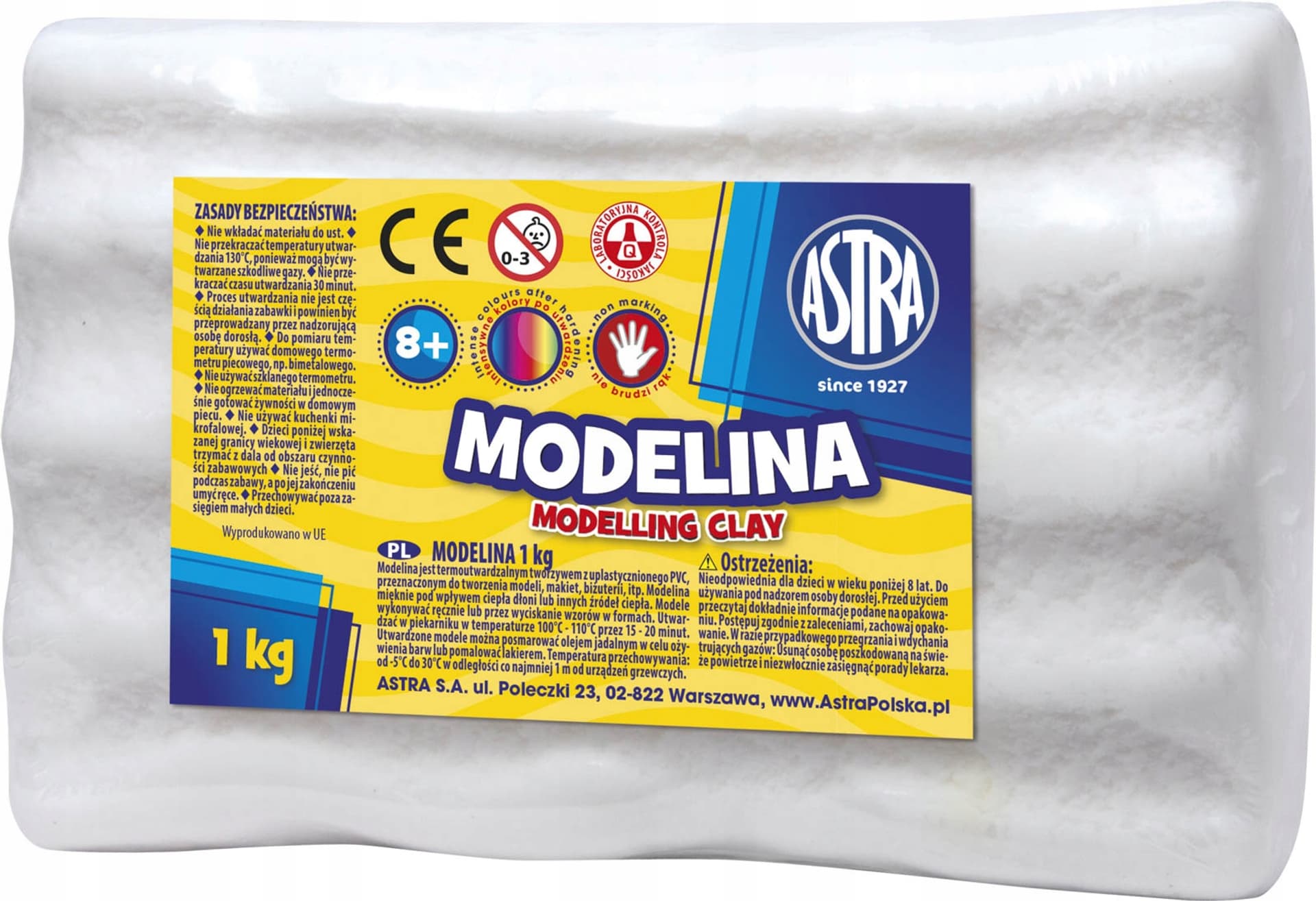 

Modelina 1 kg biała 304111012 ASTRA