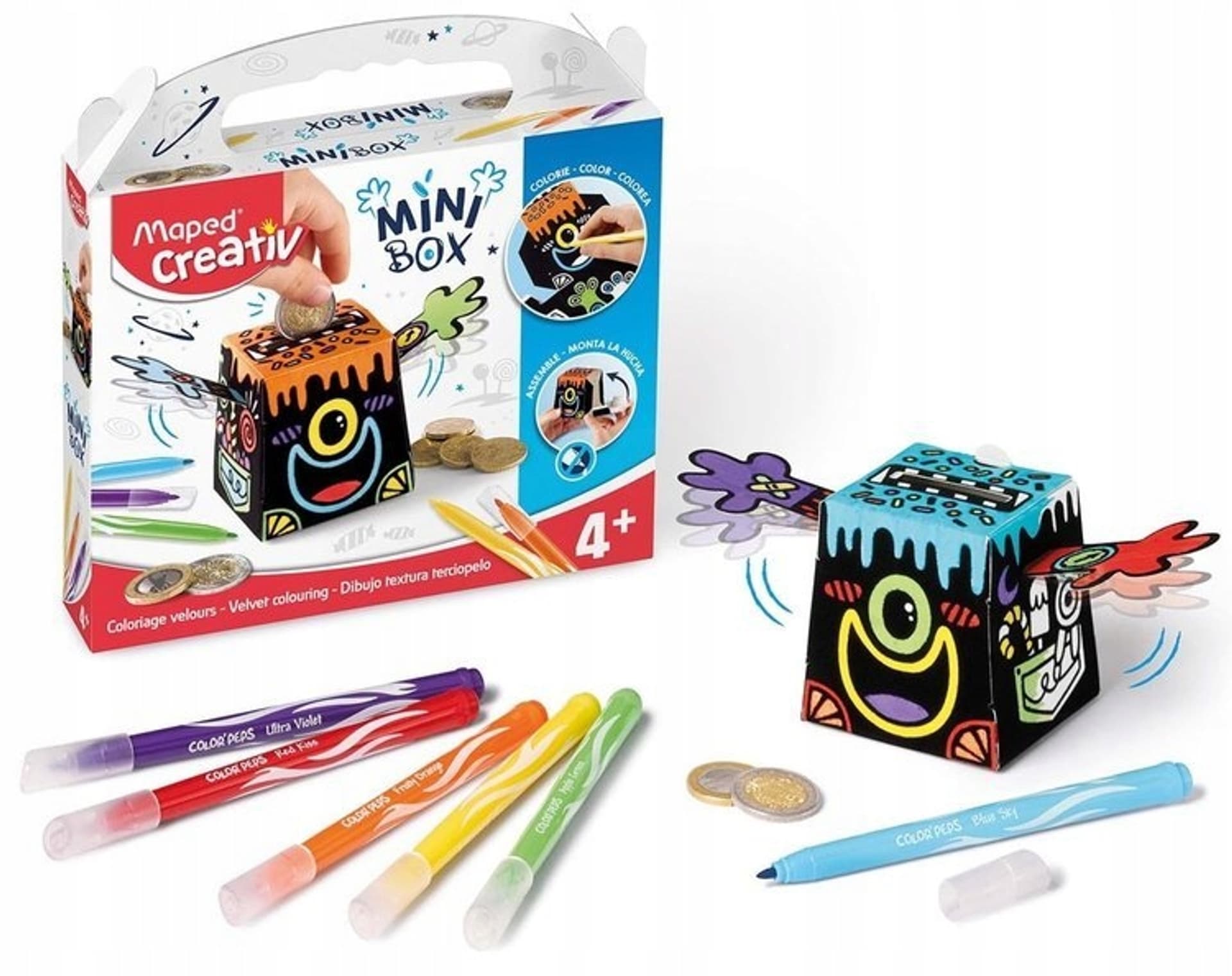 

Zestaw MAPED CREATIV Mini Box kolorowa skarbonka 907013