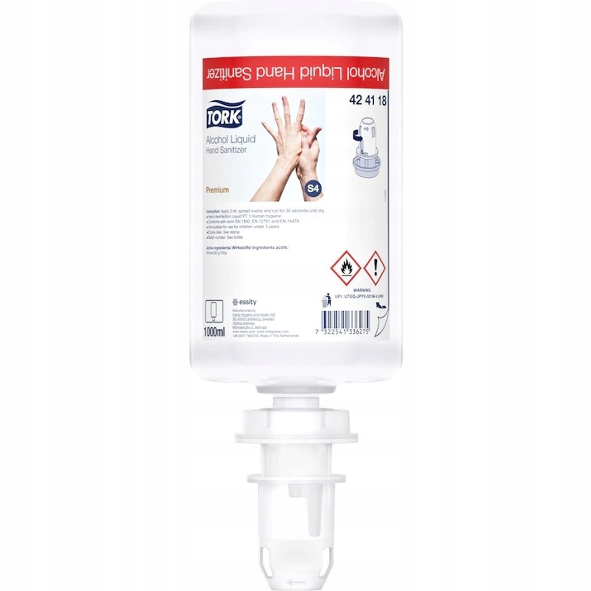 

Płyn do dezynfekcji rąk 1000ml S4 424118 TORK