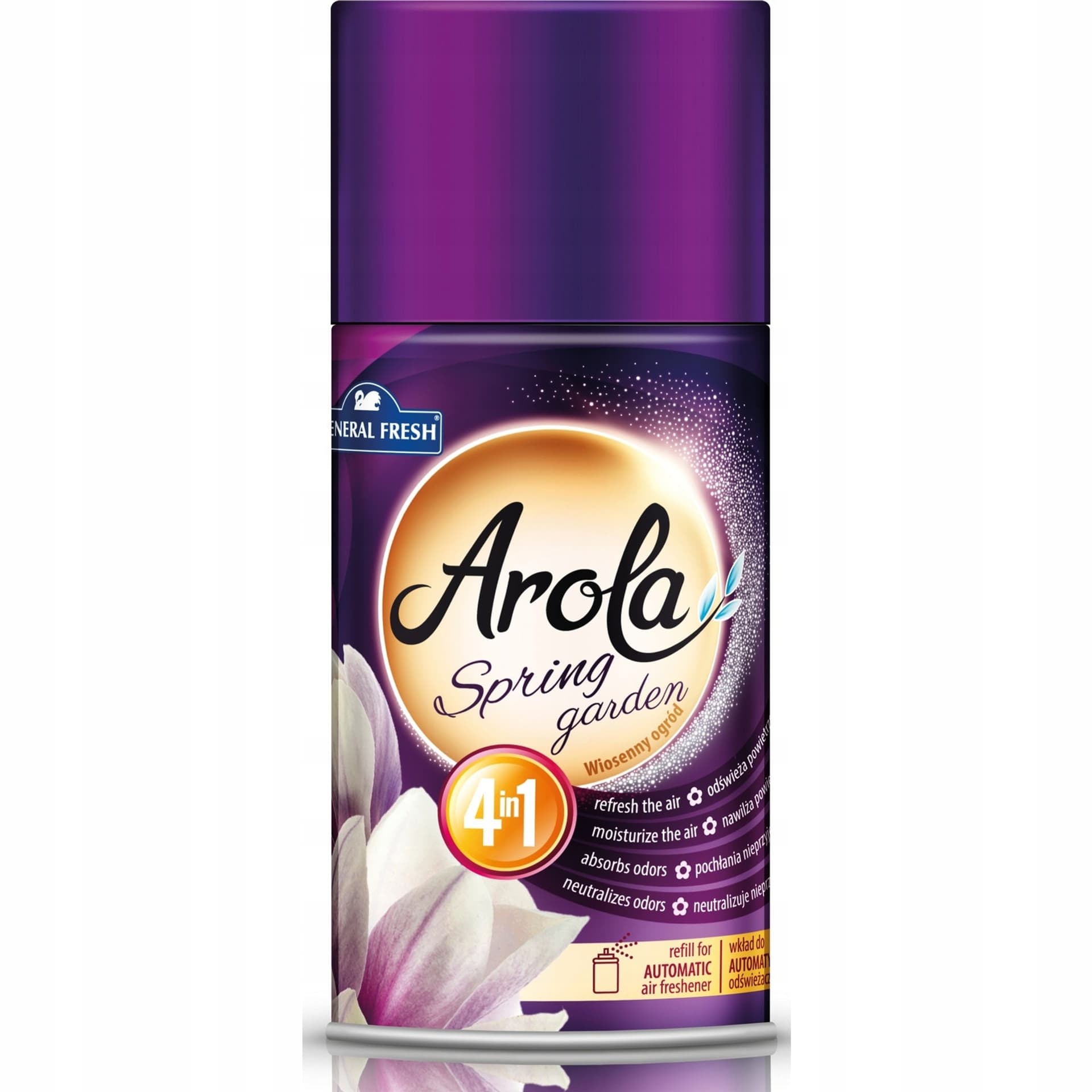 

Wkład do odświeżacza AROLA 250ml wiosenny ogród GENERAL FRESH