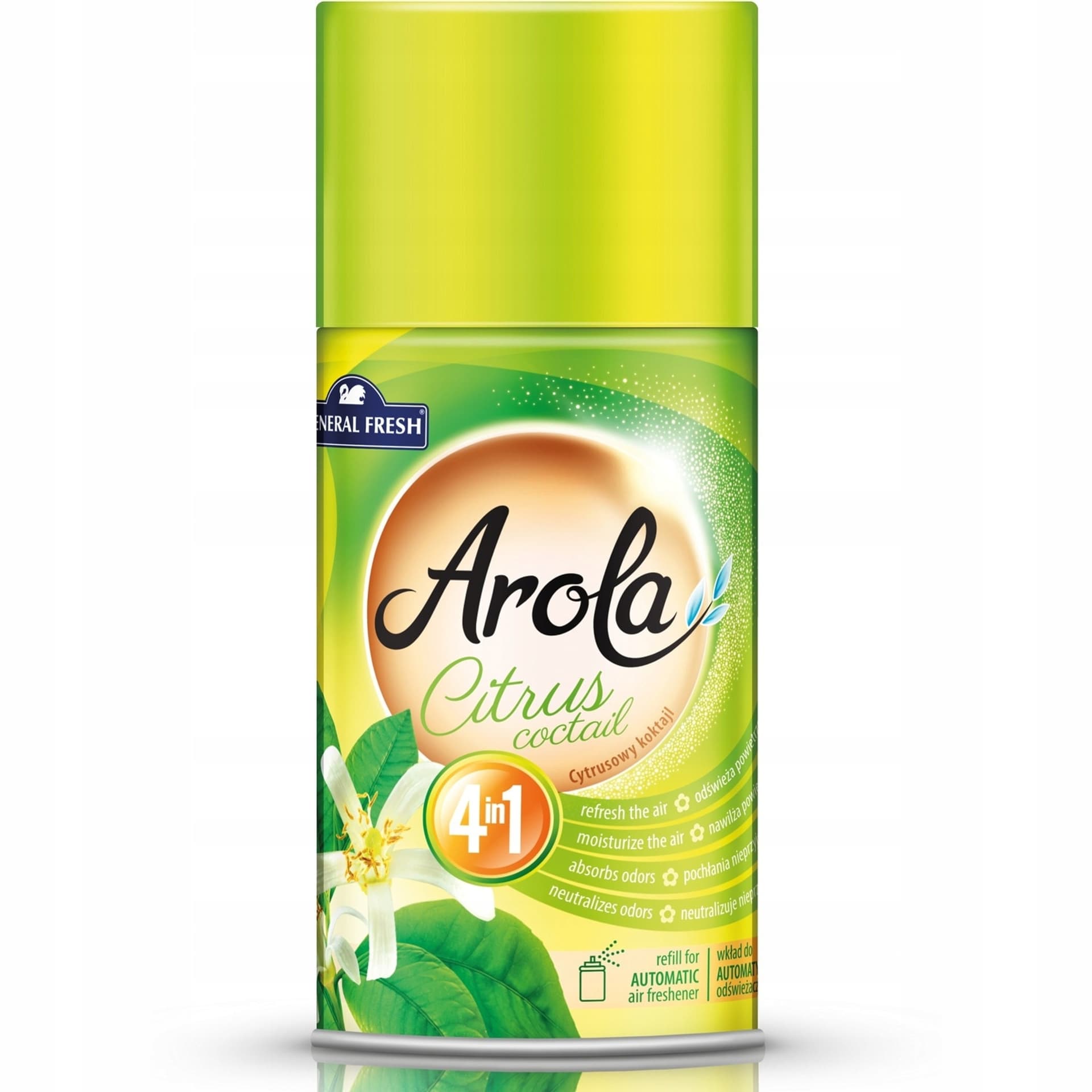 

Wkład do odświeżacza AROLA 250ml cytrusowy koktajl GENERAL FRESH