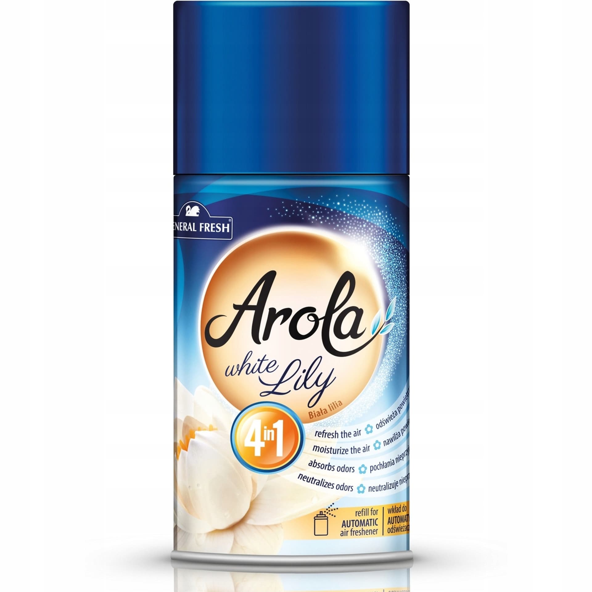 

Wkład do odświeżacza AROLA 250ml biała lilia GENERAL FRESH