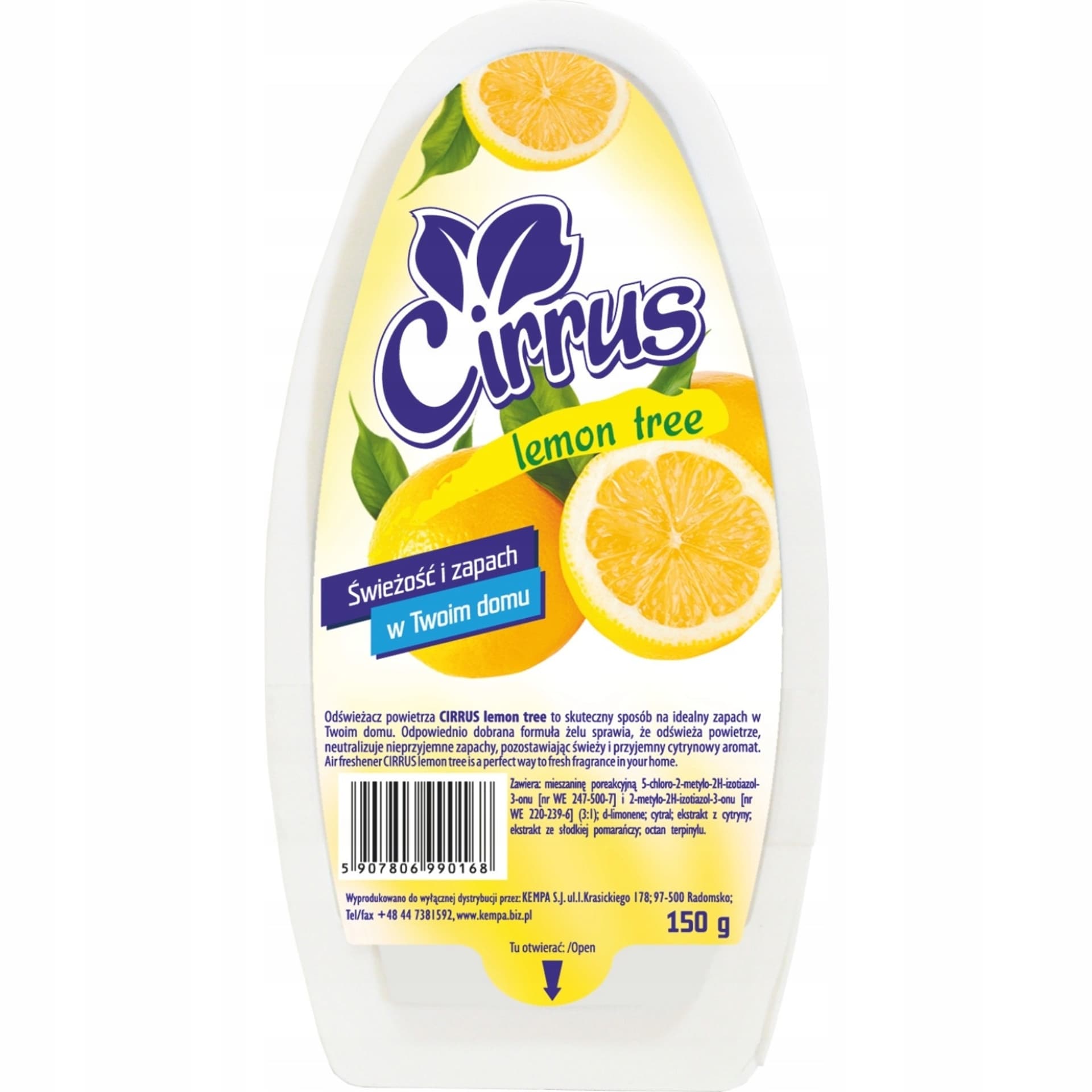

Odświeżacz żel 150g lemon tree 207543 CIRRUS