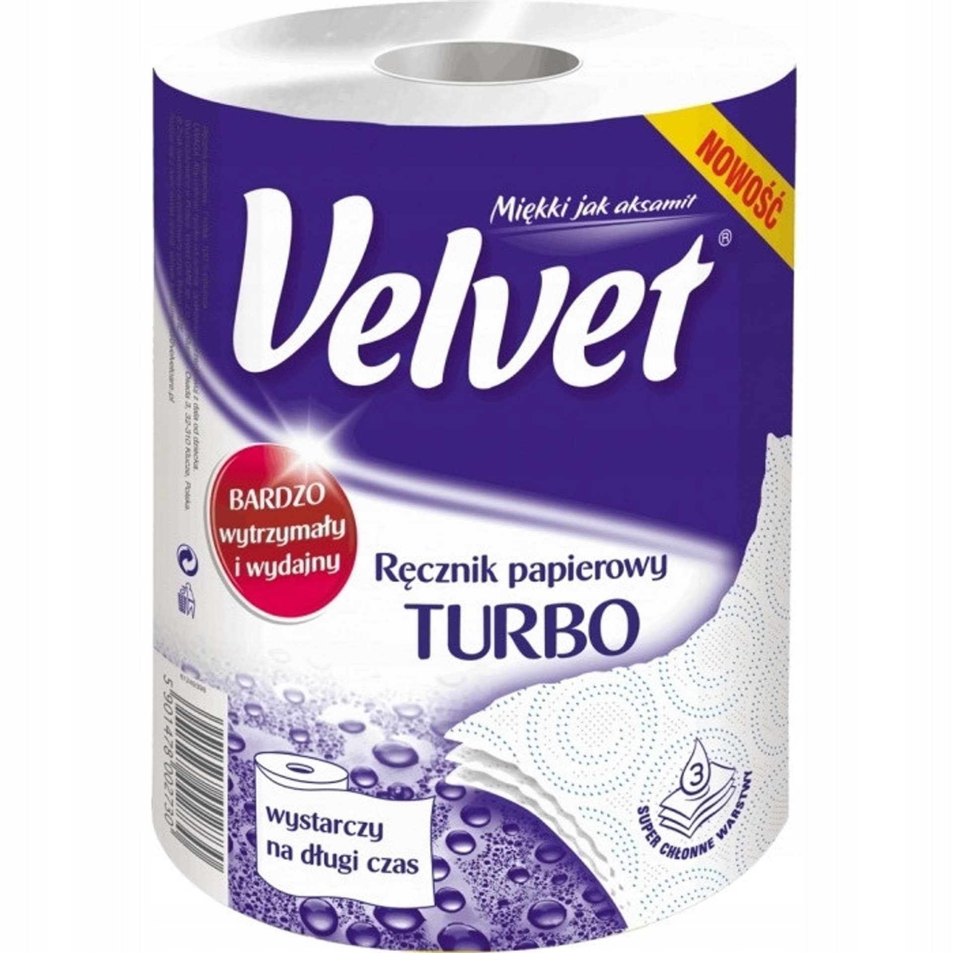 

Ręcznik VELVET TURBO 3 warstwy 300 listków