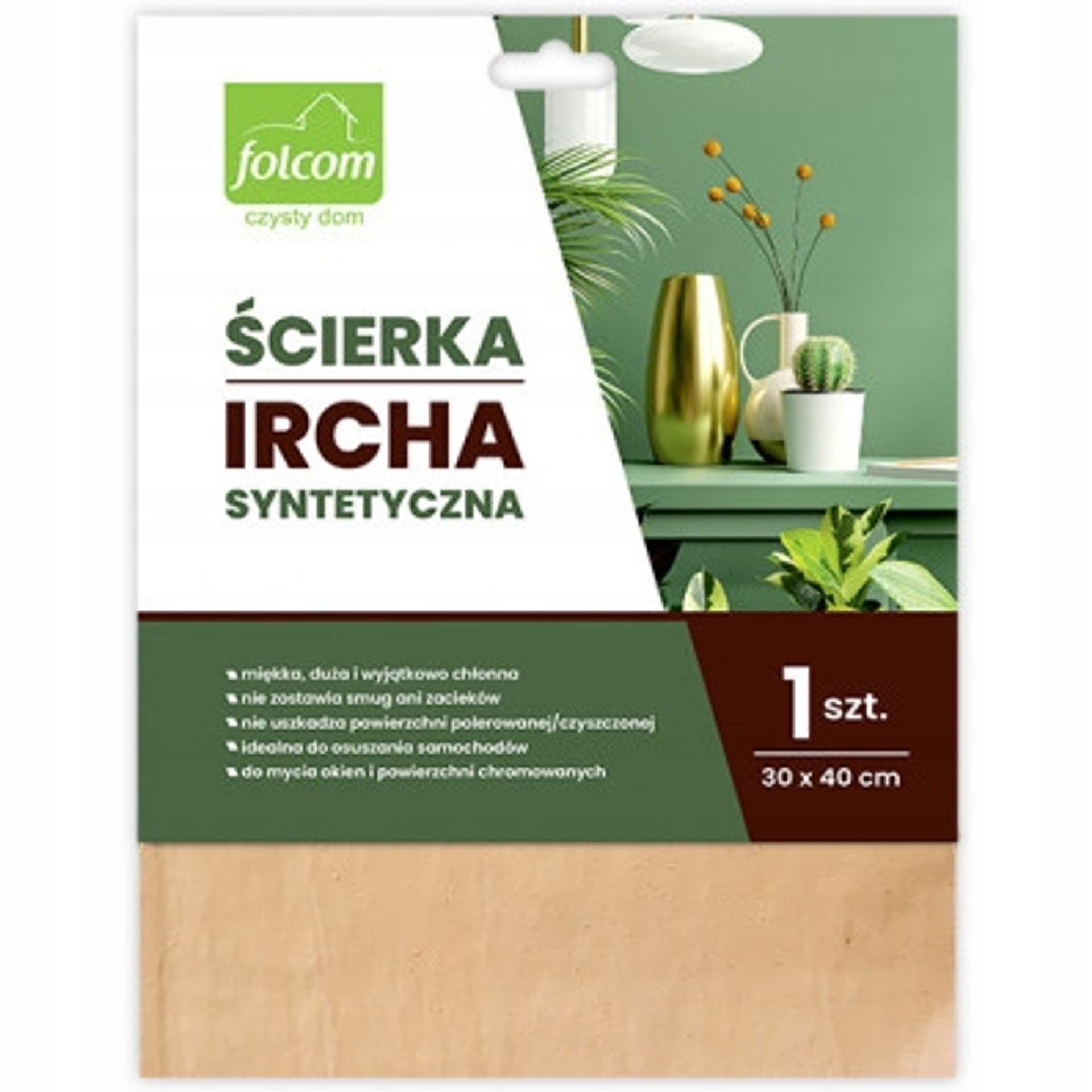 

Ścierka IRCHA syntetyczna 30x40cm FOLCOM ŚC02/20/11