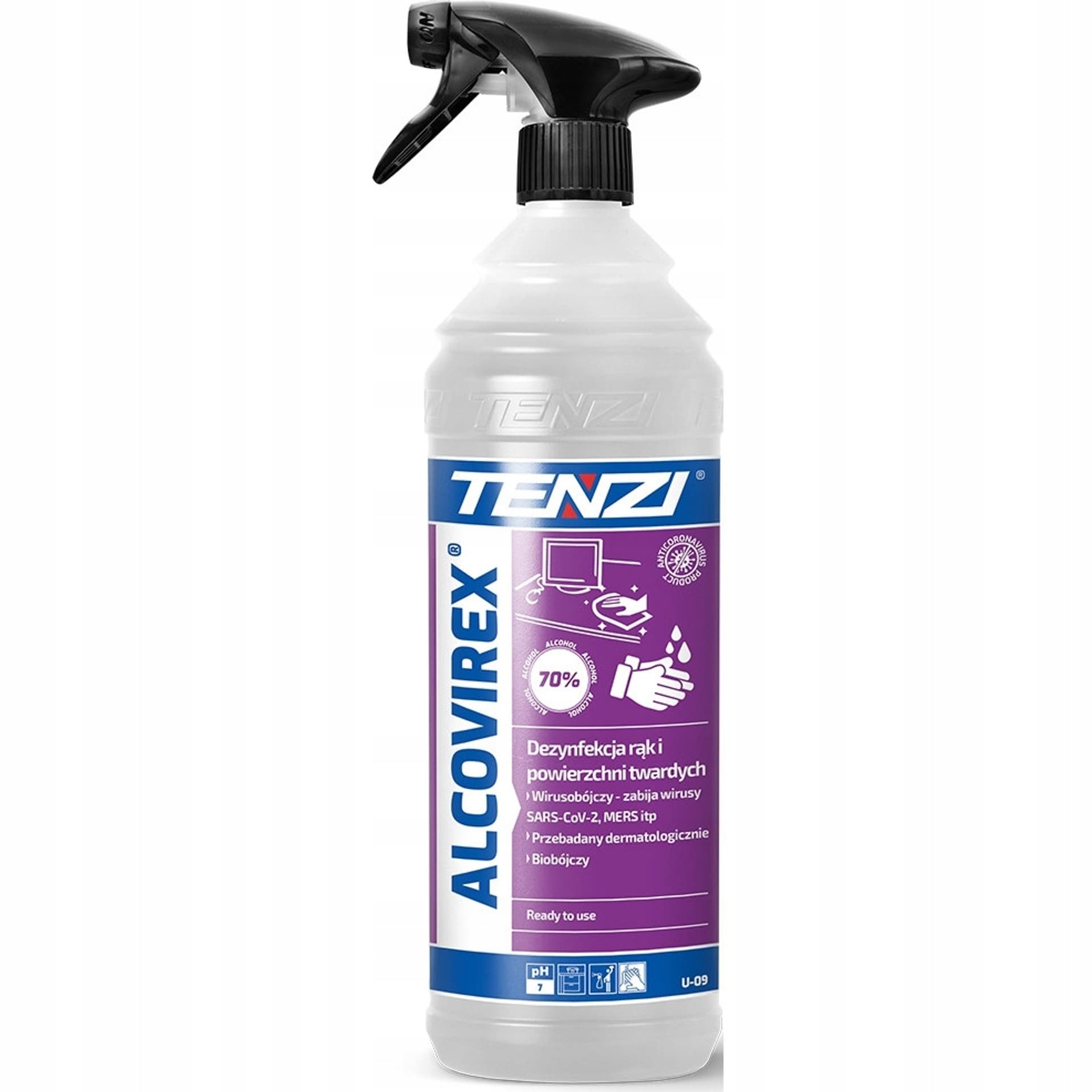 

Płyn TENZI ALCOVIREX wirusobójczy do uniwersalnej dezynfekcji 1l. (U-09/001)