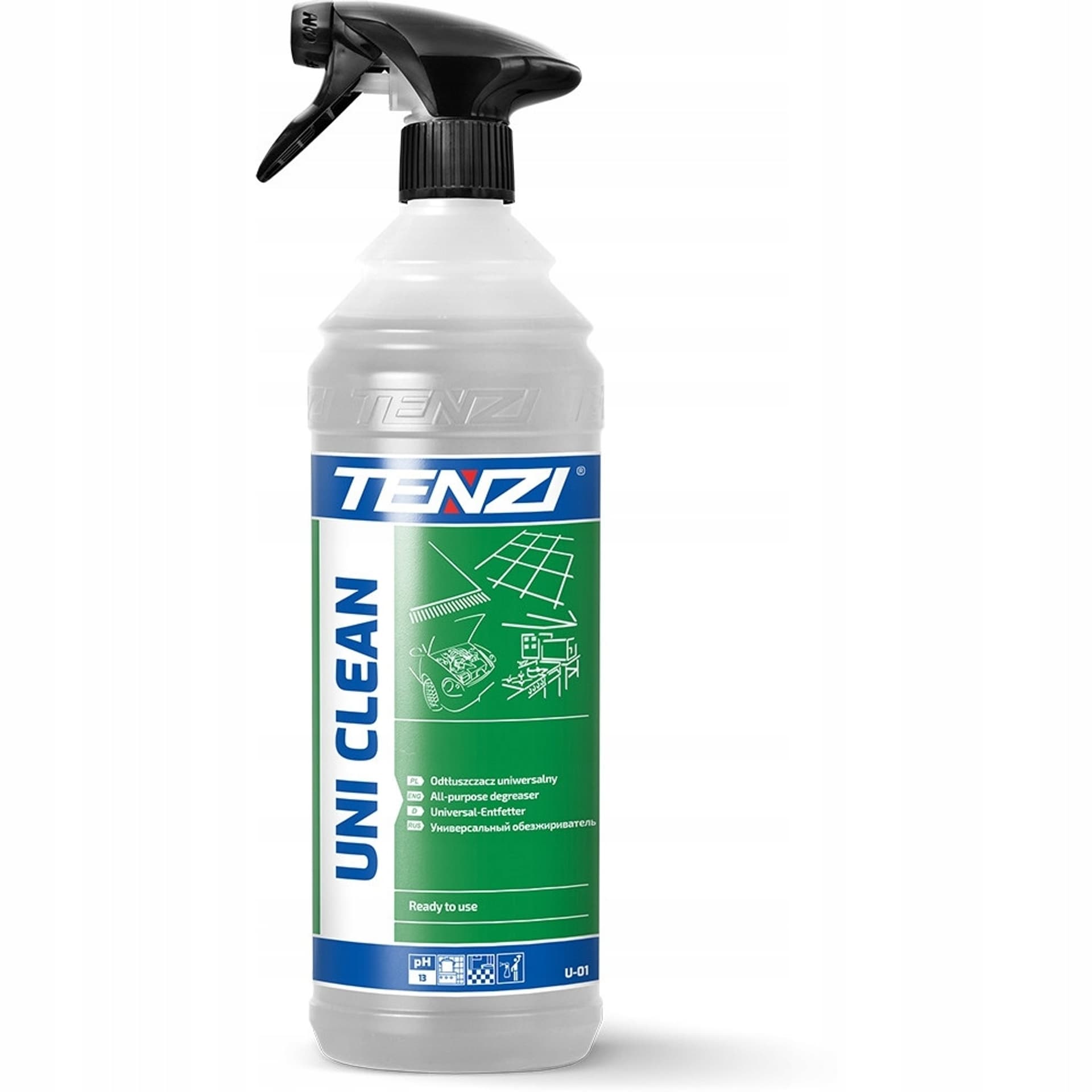 

Płyn TENZI UNI CLEAN do odplamiania i odtłuszczania 1l. (U-01/001)