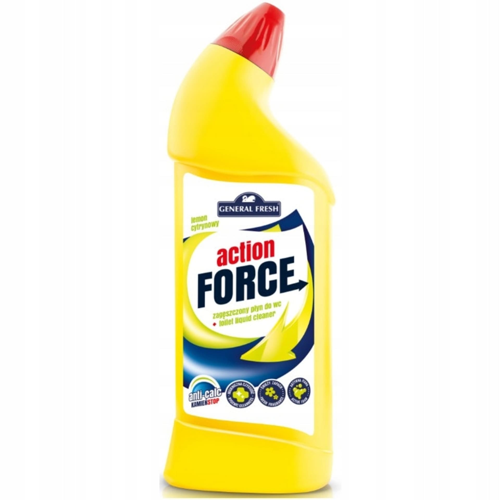 

Płyn do WC 1000ml zagęszczony Cytryna ACTION FORCE GENERAL FRESH